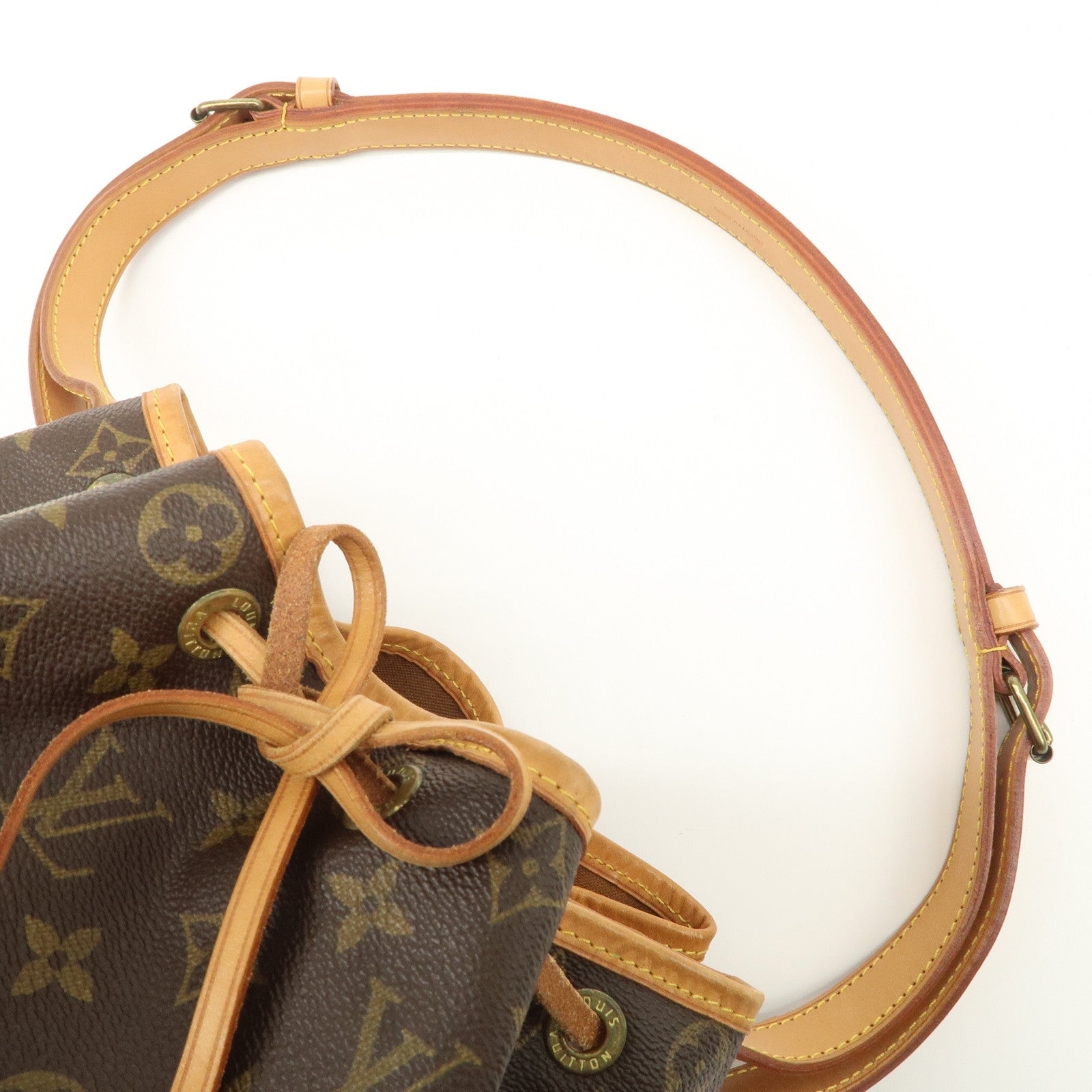 Louis Vuitton Monogram Noe Shoulder Bag Hand Bag Brown M42224 Used