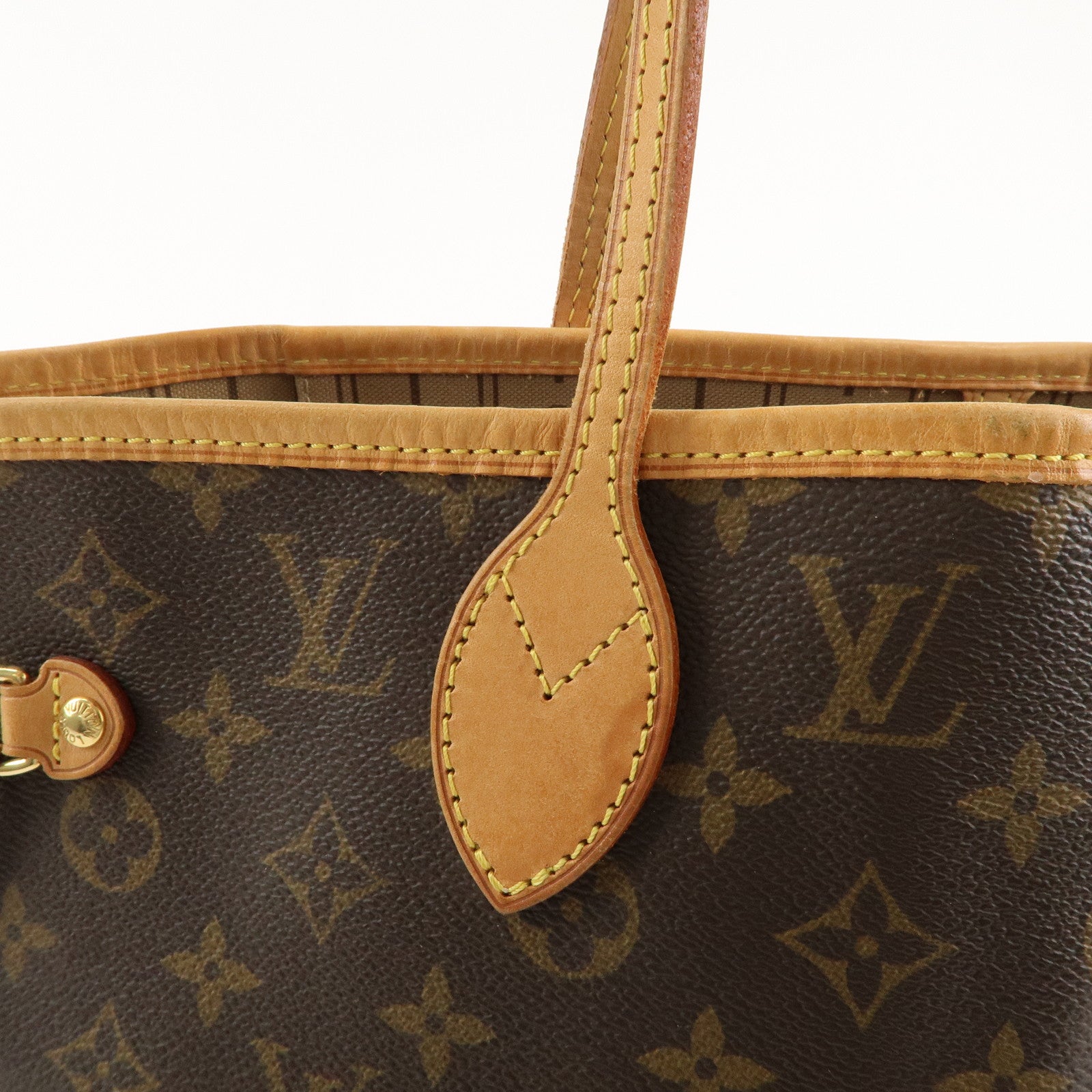 Louis Vuitton Monogram Neverfull MM Tote Bag Brown M40156