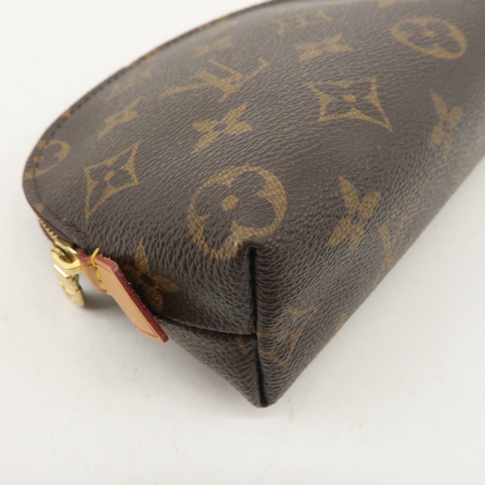 Louis Vuitton Monogram Pochette Cosmetic Pouch Brown M47515