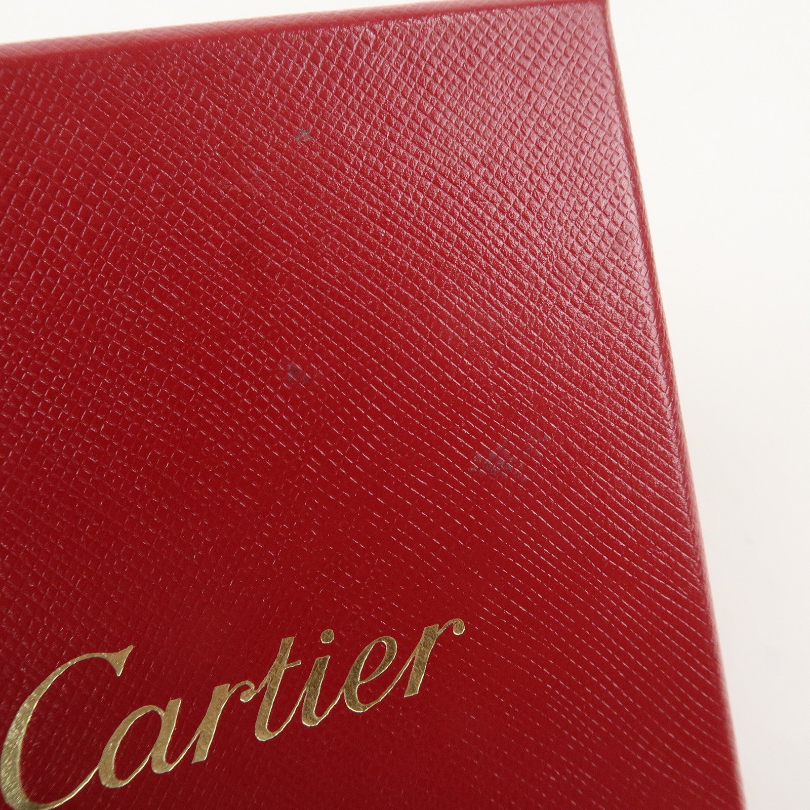 Cartier Set of 2 Pair Ring Box Display Box Jewelry Box Red