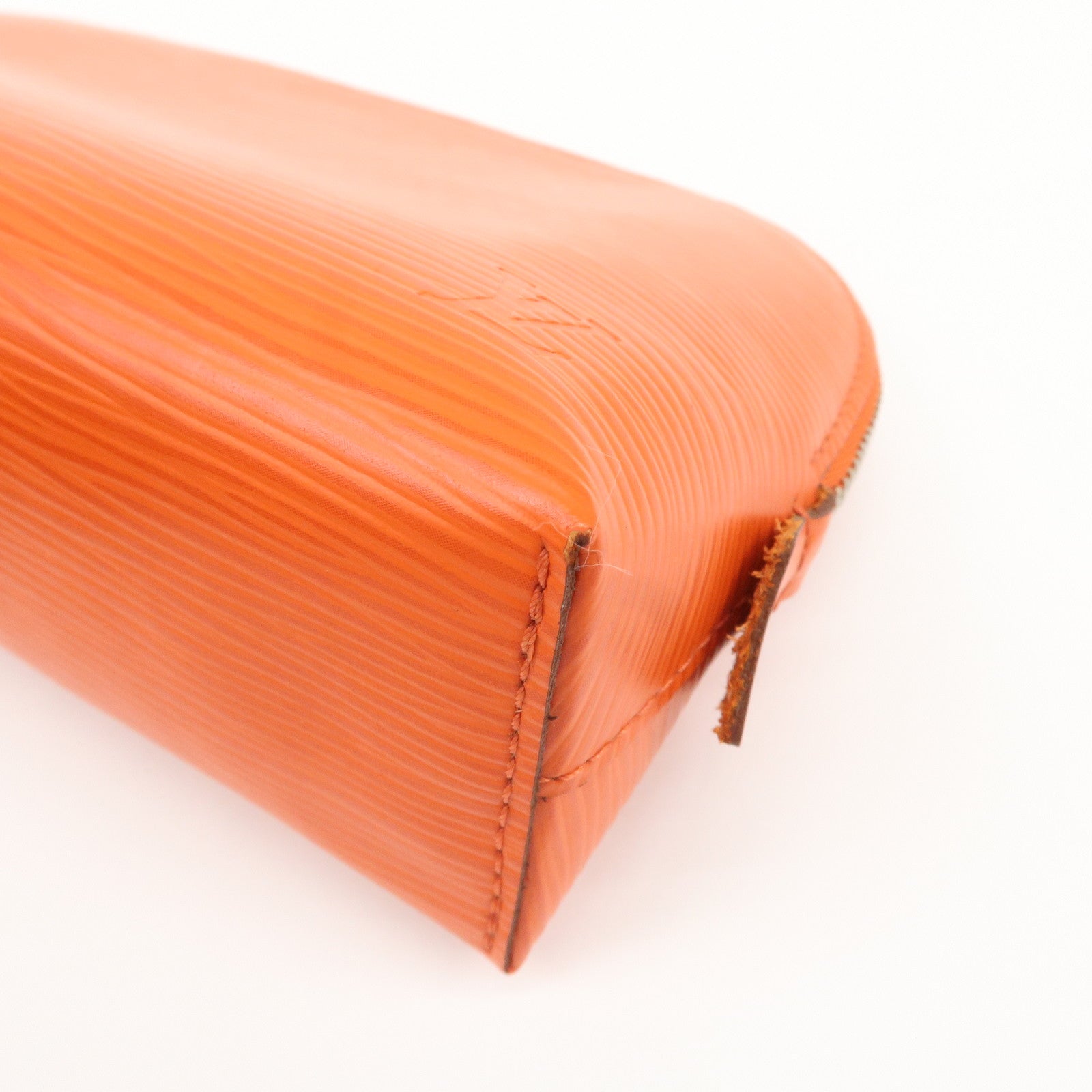 Louis Vuitton Epi Pochette Cosmetic Pouch Pimont Orange Used