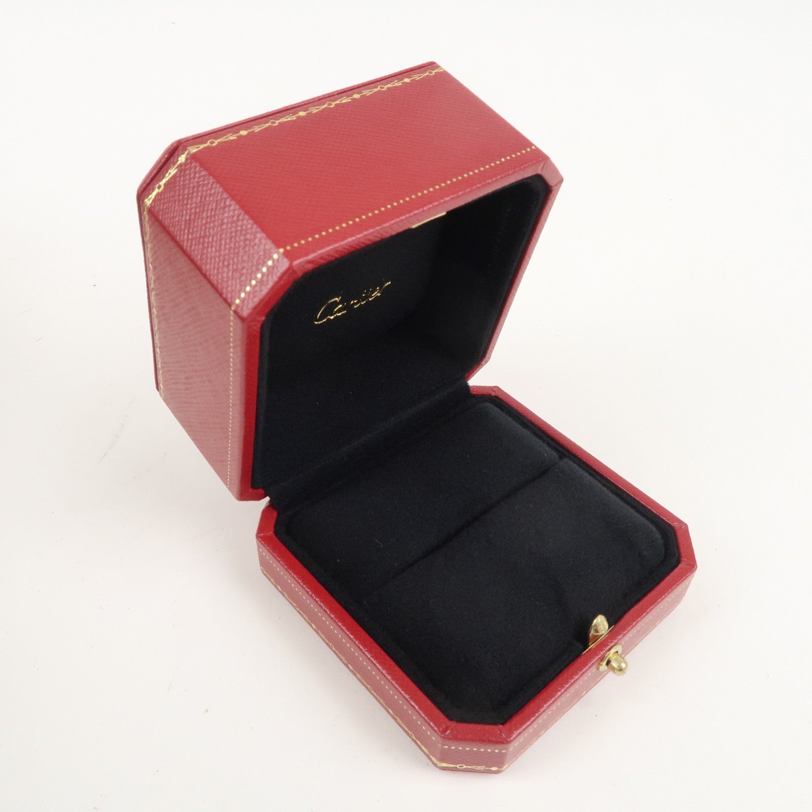 Cartier Set of 2 Ring Box Display Box Jewelry Box For Ring Red