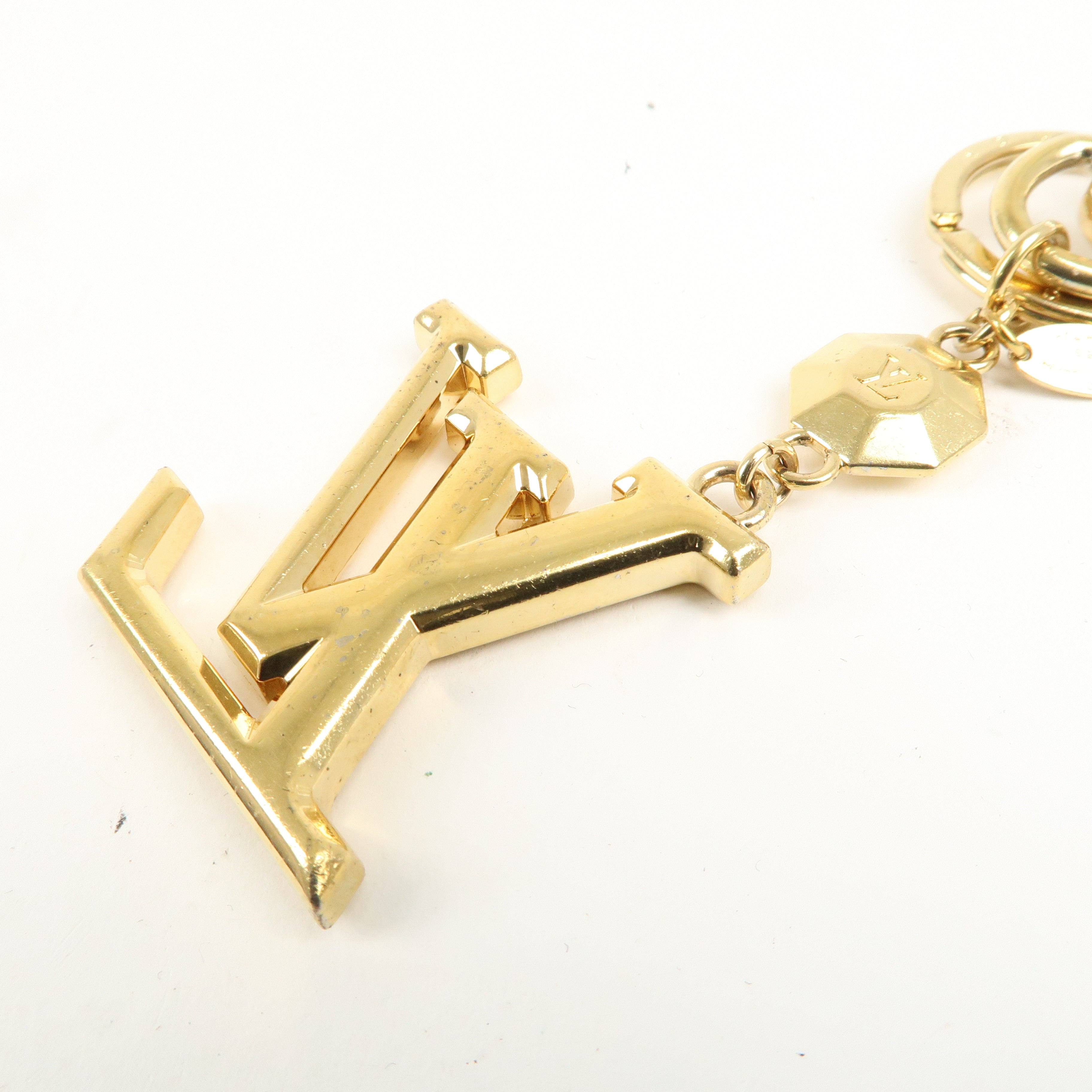 Louis Vuitton Porte Cles LV Facettes Bag Charm Gold M65216