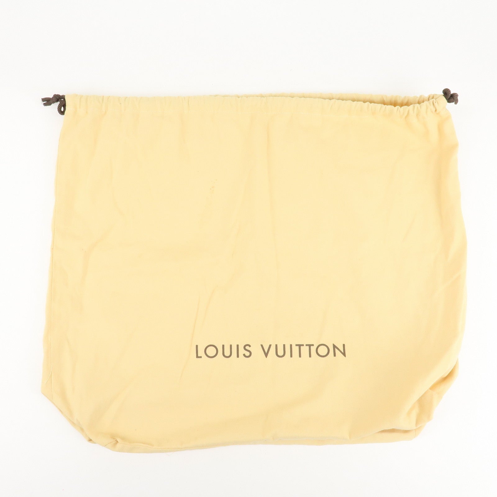 Louis Vuitton Set of 10 Dust Bag Drawstring Style Beige Used