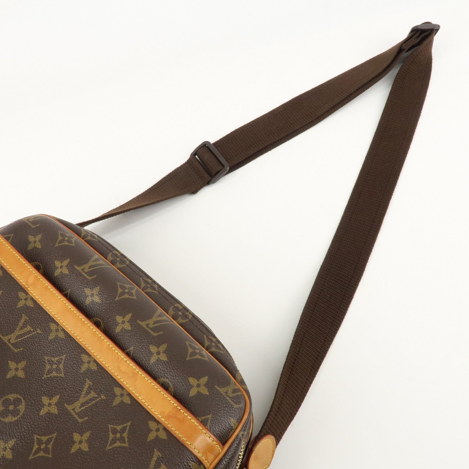 Louis Vuitton Monogram Reporter PM Shoulder Bag Brown M45254 Used