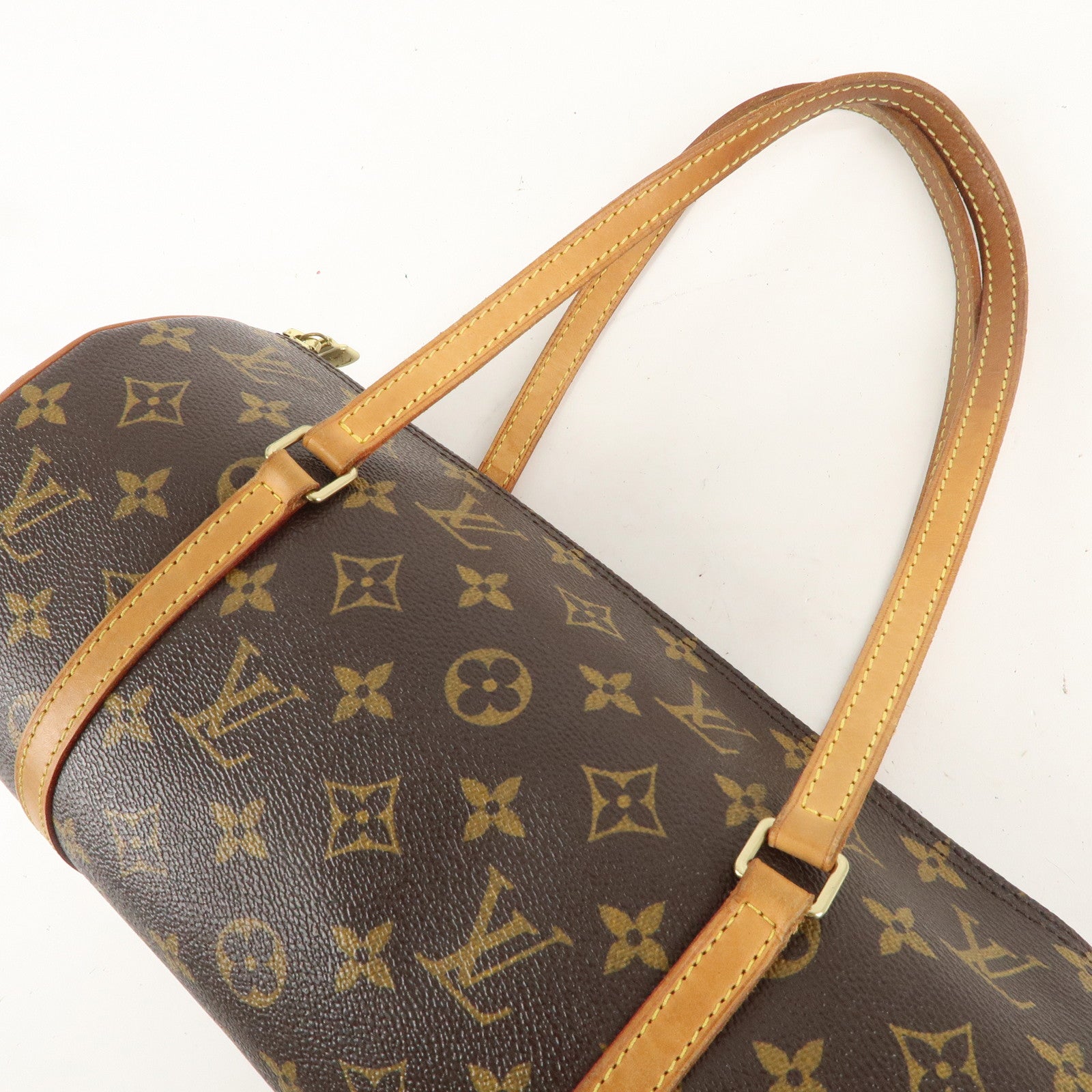 Louis Vuitton Monogram Papillon 30 Hand Bag Brown M51385