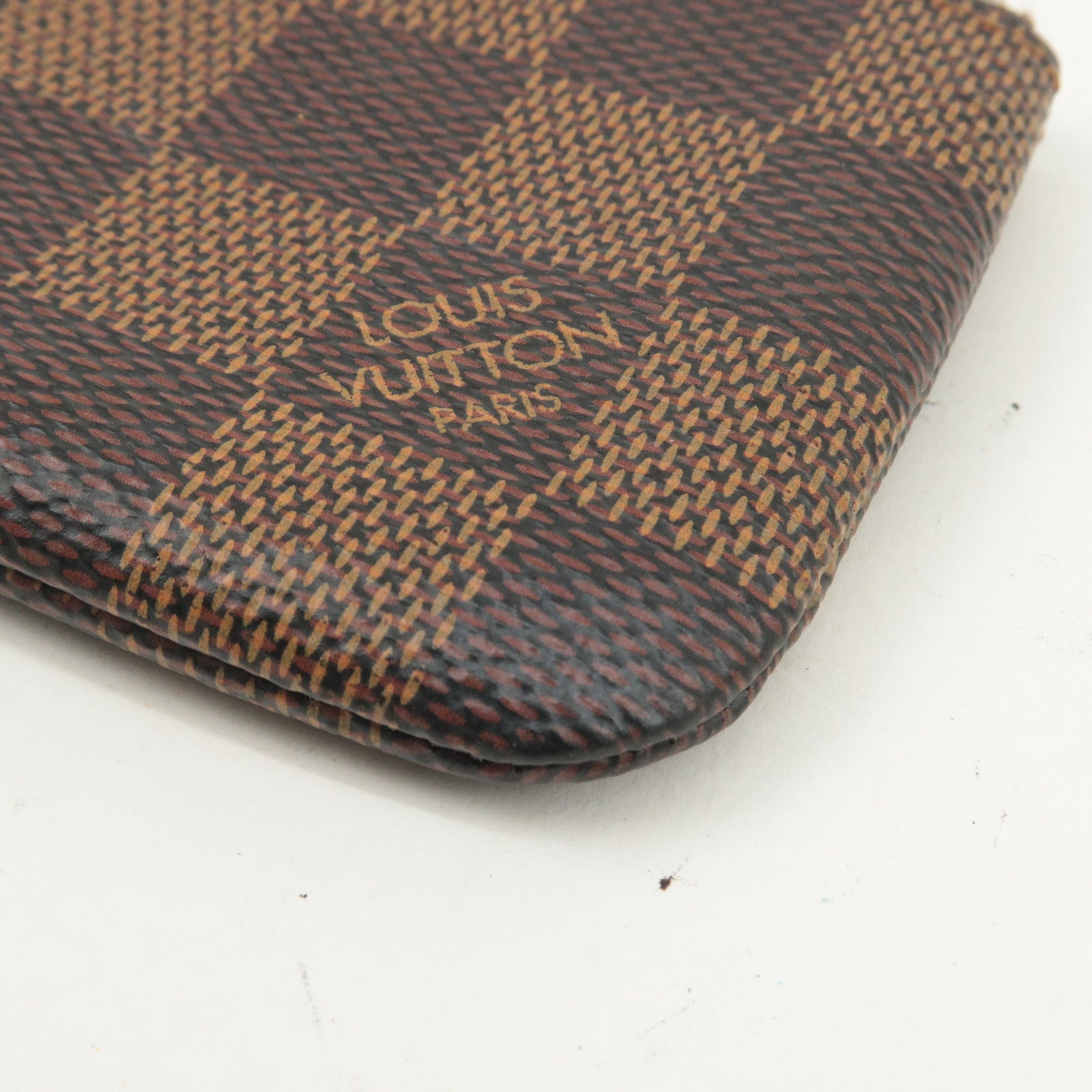 Louis Vuitton Damier Pochette Cles Coin Case Brown N62658