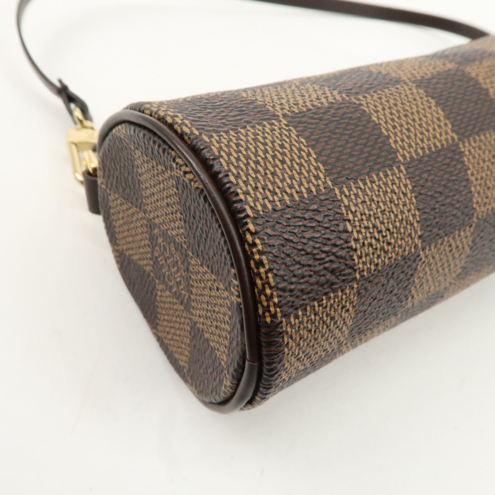 Louis Vuitton Damier Ebene Mini Pouch for Papillon Bag Brown Used