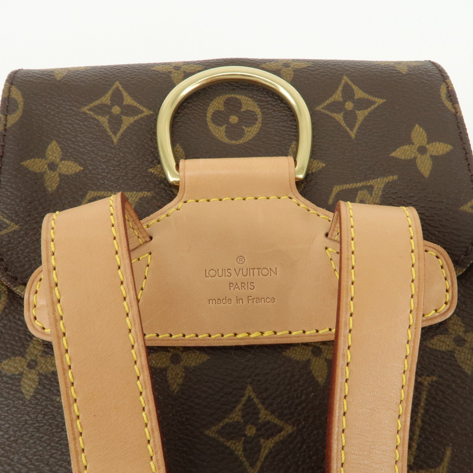 Louis Vuitton Monogram Montsouris MM Back Pack Bag M51136 Used