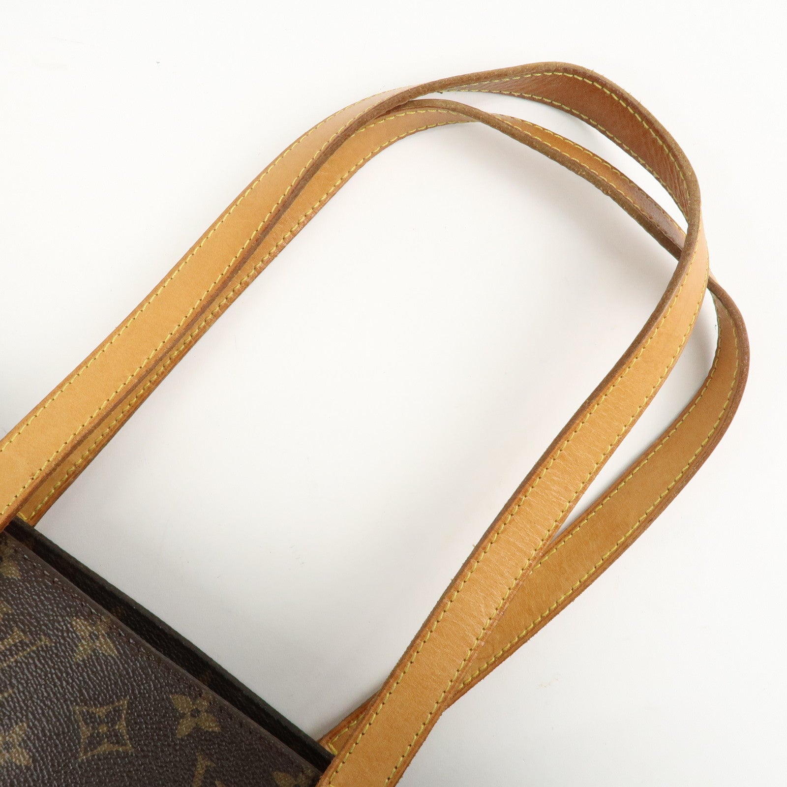 Louis Vuitton Monogram Luco Tote Bag Hand Bag Brown M51155 Used