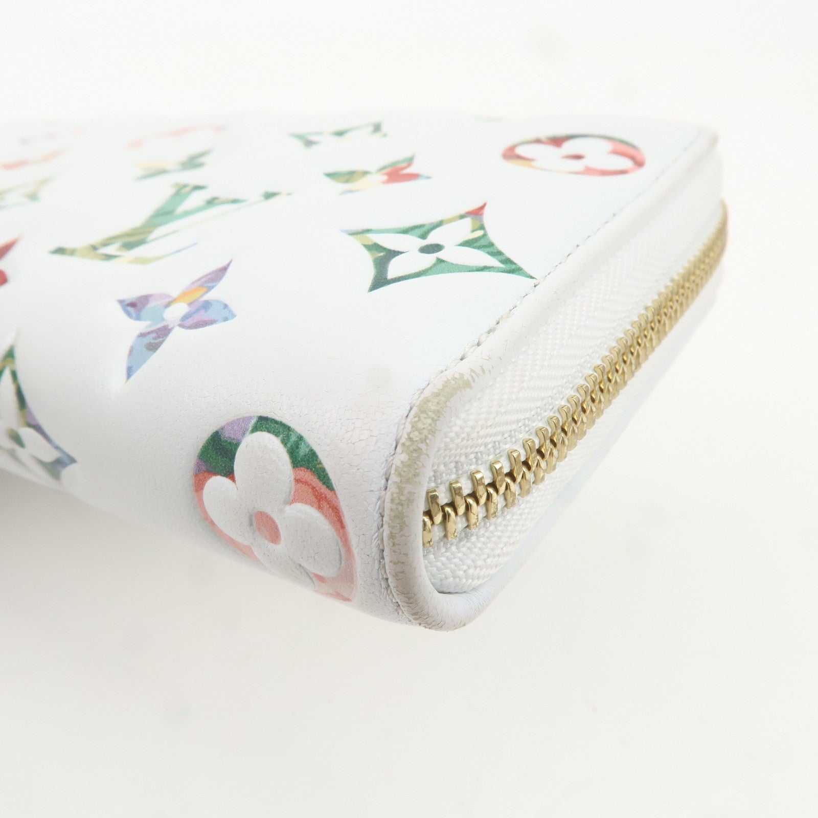 Louis Vuitton Garden Monogram Zippy Wallet Blanc M81694