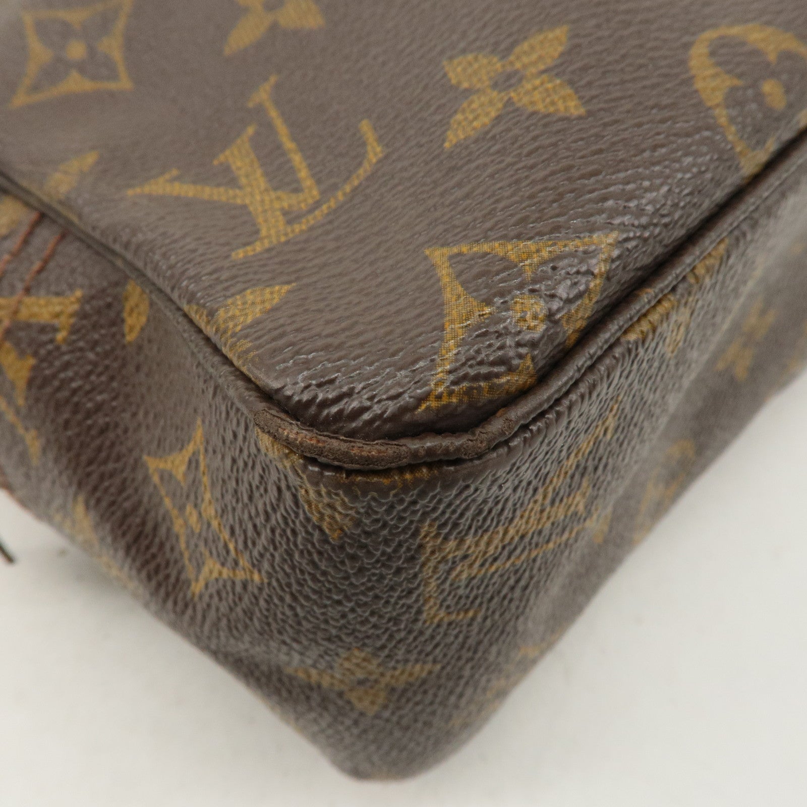 Louis Vuitton Monogram Trousse Toilette 28 Pouch Brown M47522