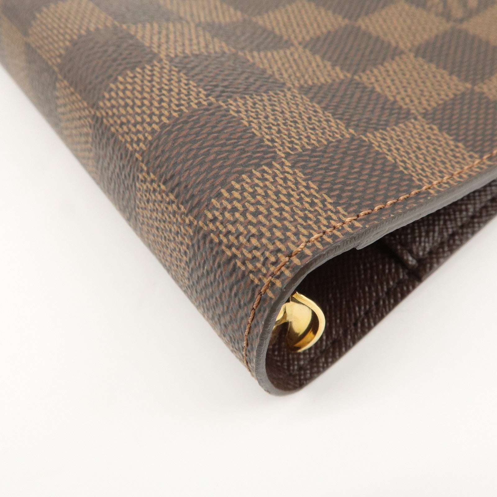 Louis Vuitton Damier Agenda MM Planner Cover Brown R20701 Used