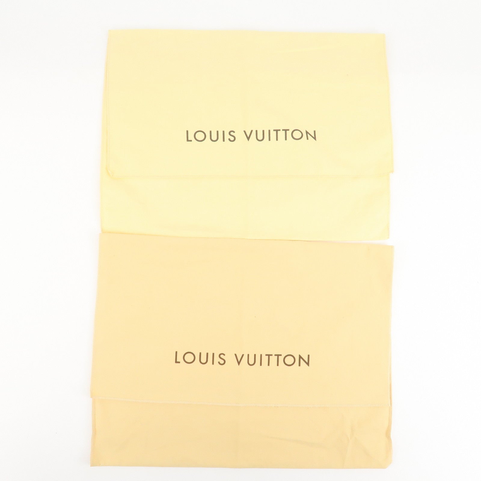 Louis Vuitton Set Of 10 Dust Bag Flap Style Beige Used