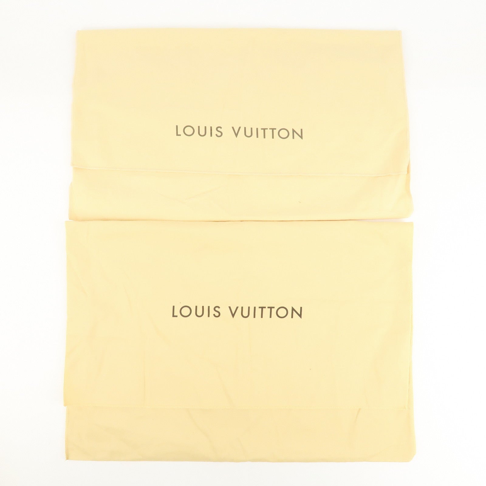 Louis Vuitton Set Of 10 Dust Bag Flap Style Beige