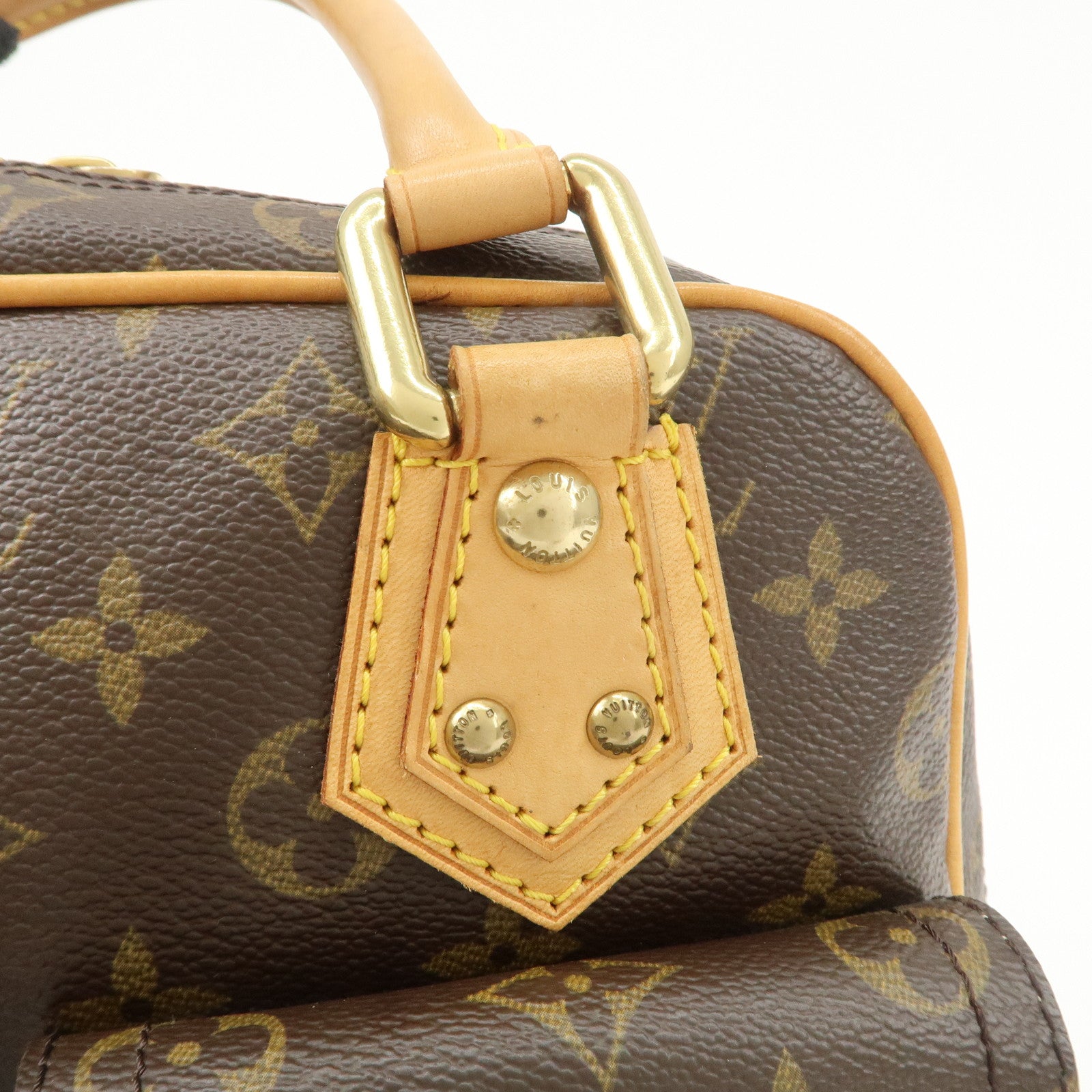 Louis Vuitton Monogram Manhattan PM Hand Bag M40026 Used