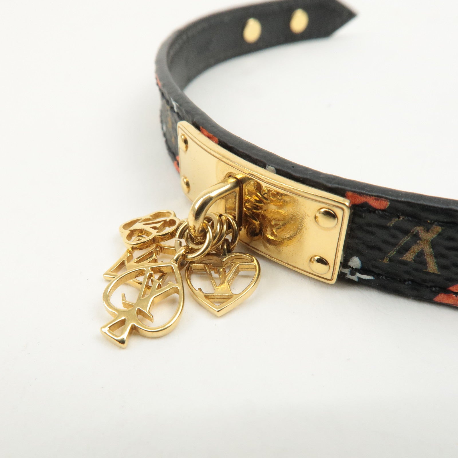 Louis Vuitton Monogram Bracelet Game On Collection Black MP285