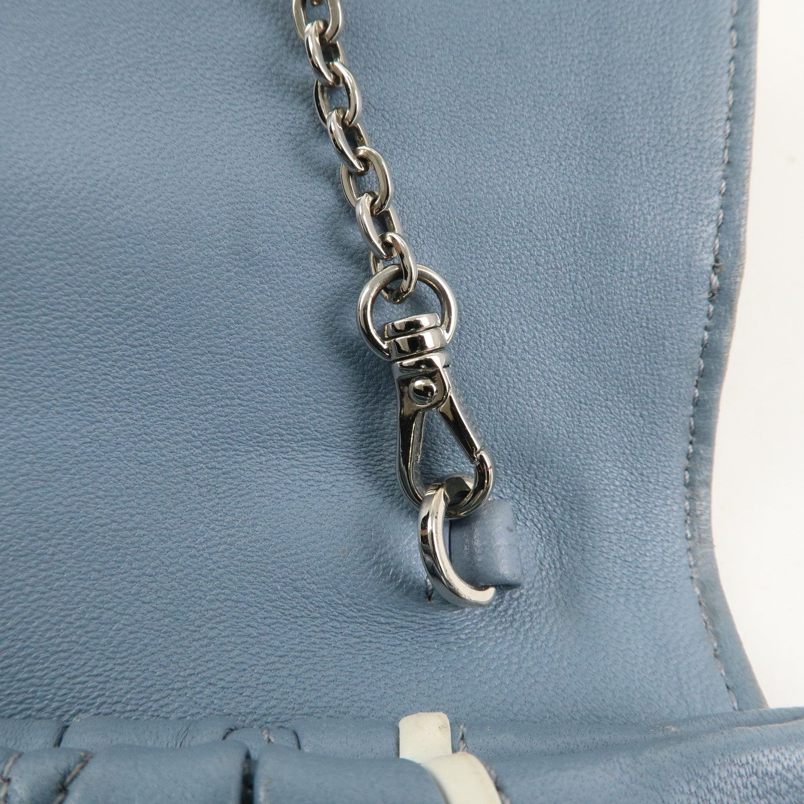 MIU MIU Matelasse Leather Sequin Chain Shoulder Bag 5NF001