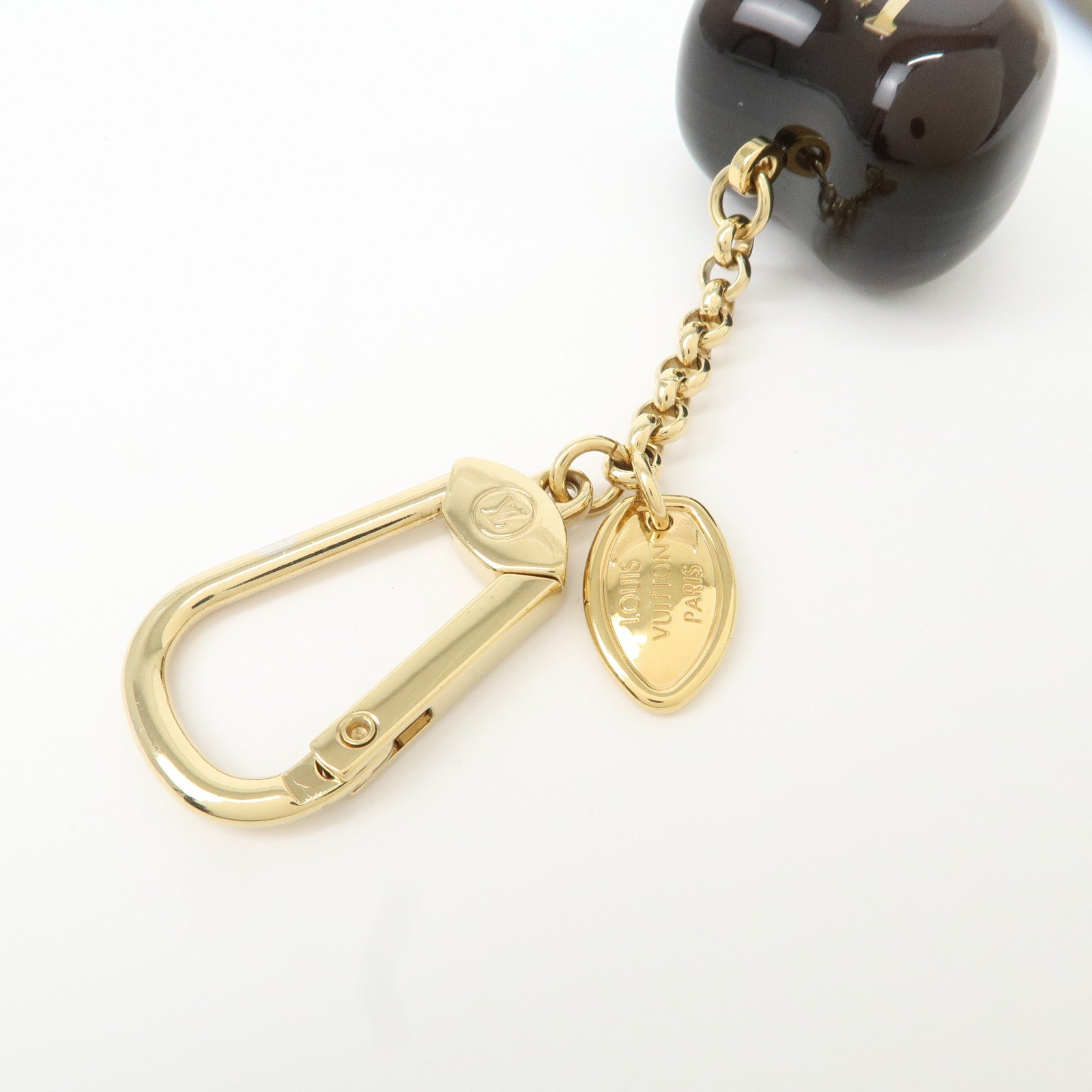 Louis Vuitton Porte Cles Pomme Bag Charm Amarante M66494 Used