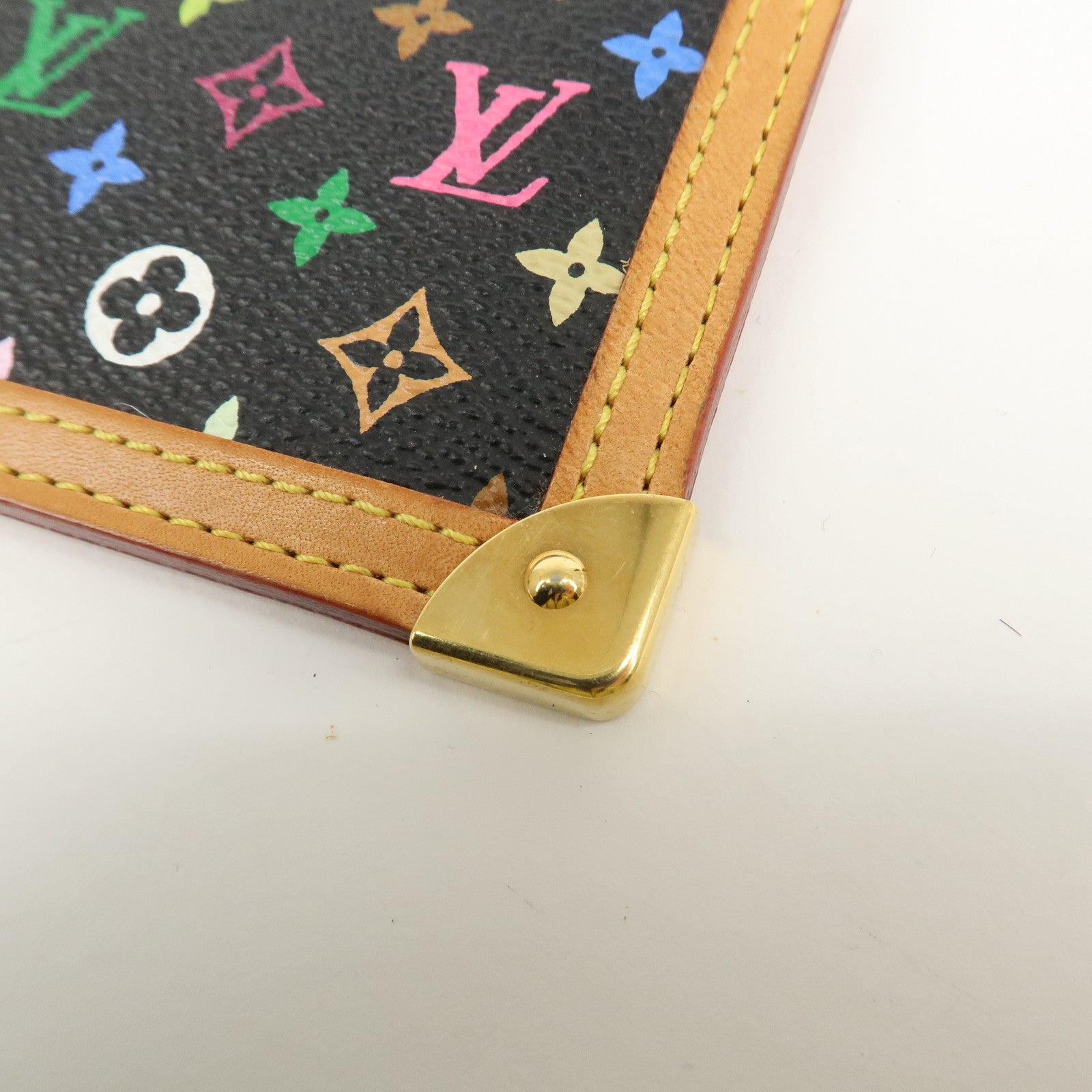 Louis Vuitton Monogram Multicolor Pochette Cles Noir M92654