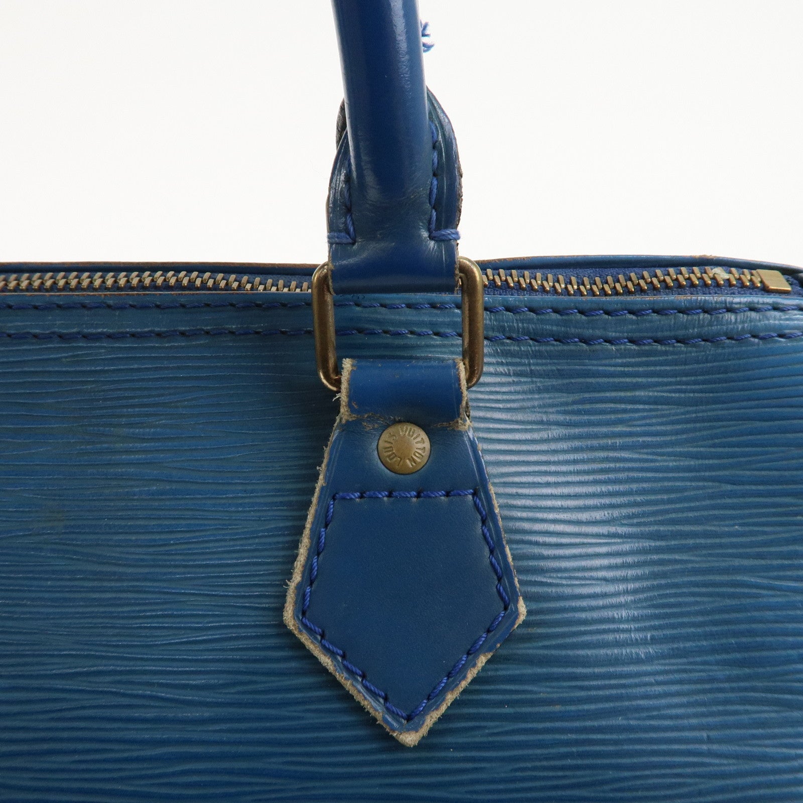 Louis Vuitton Epi Speedy 25 Hand Boston Bag Blue M43015 Used