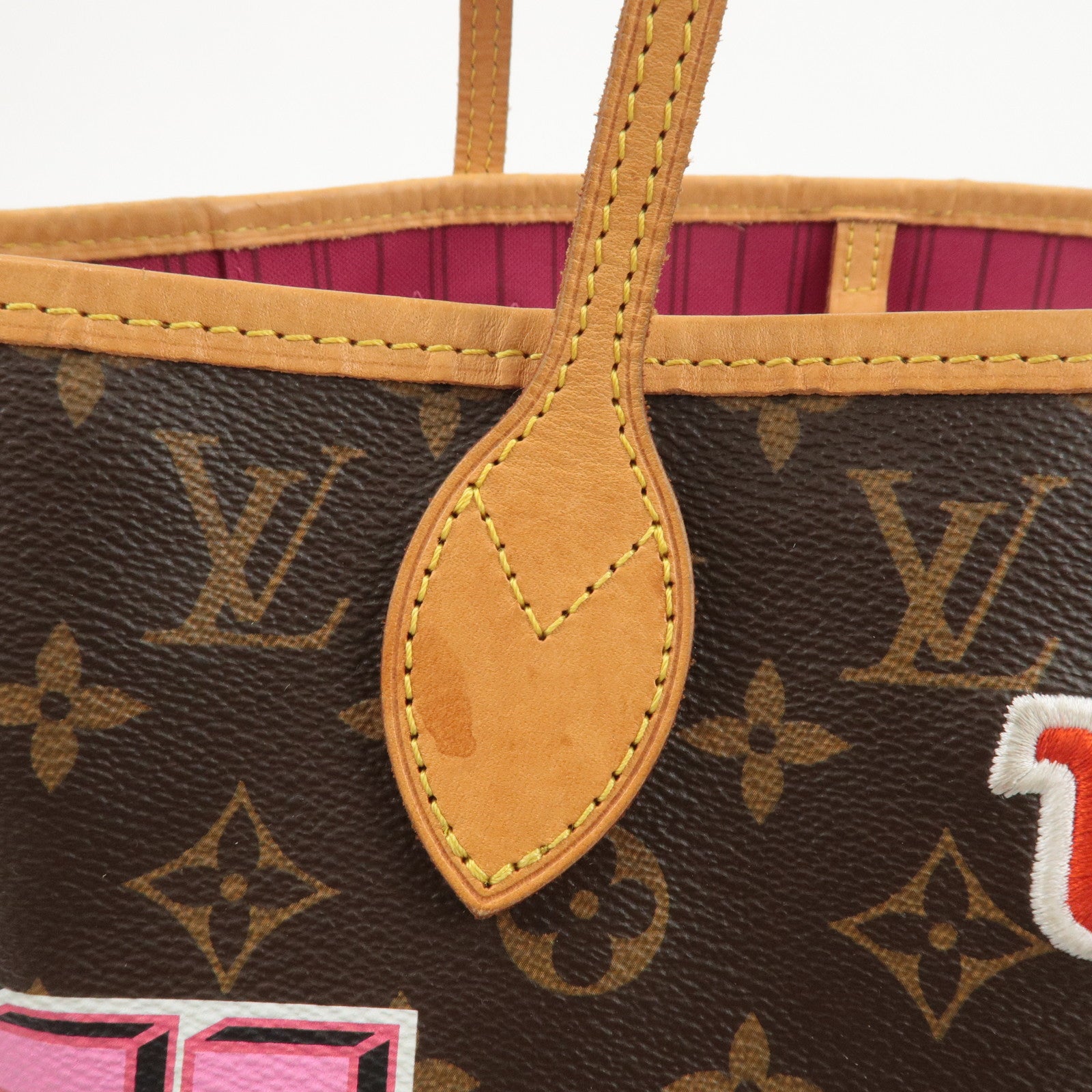 Louis Vuitton Monogram Patches Neverfull MM Tote Bag M43988