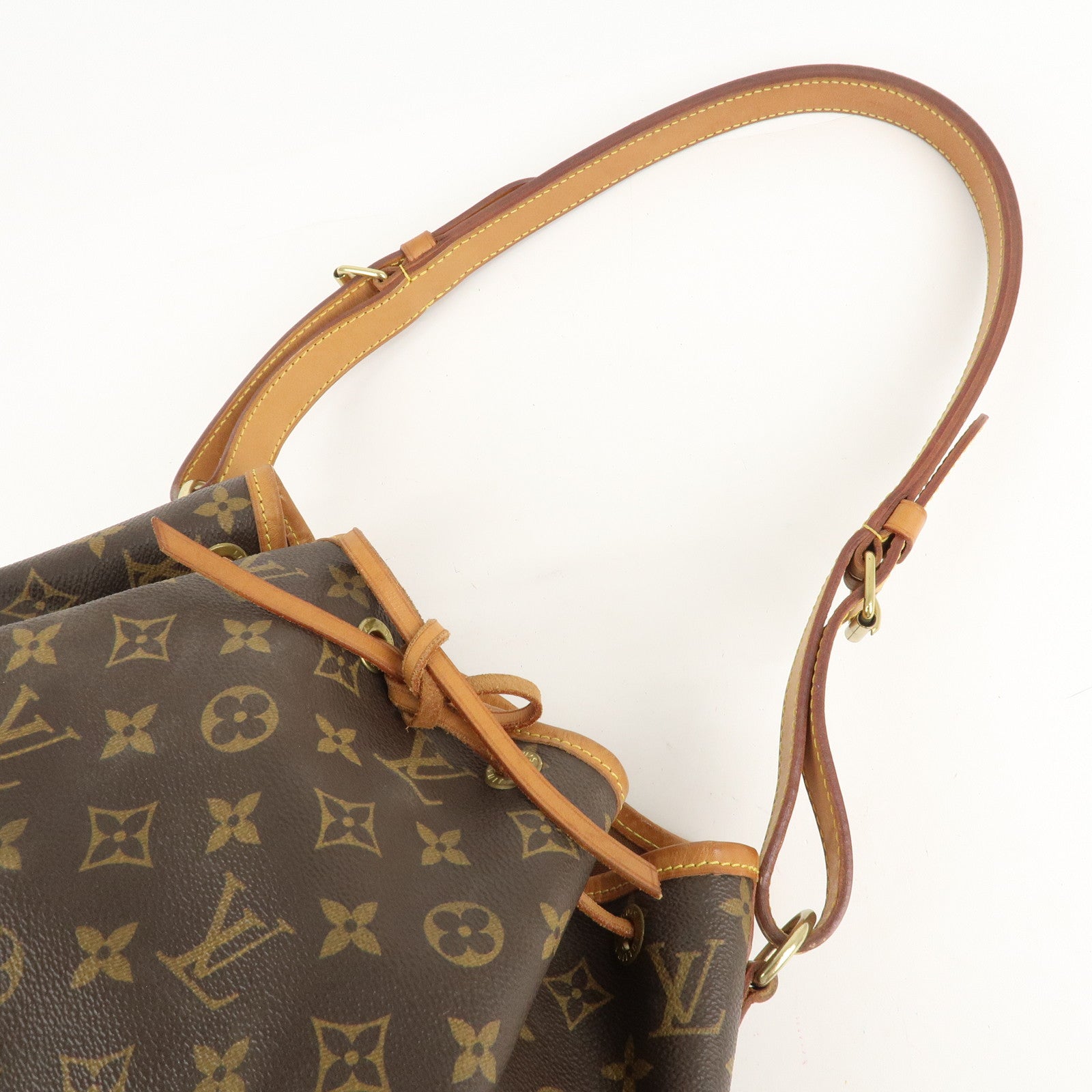 Louis Vuitton Monogram Petit Noe Shoulder Bag Brown M42226 Used