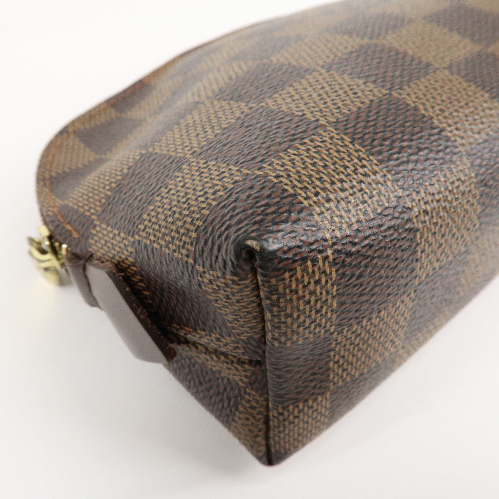 Louis Vuitton Damier Pochette Cosmetic Pouch N47516 Used