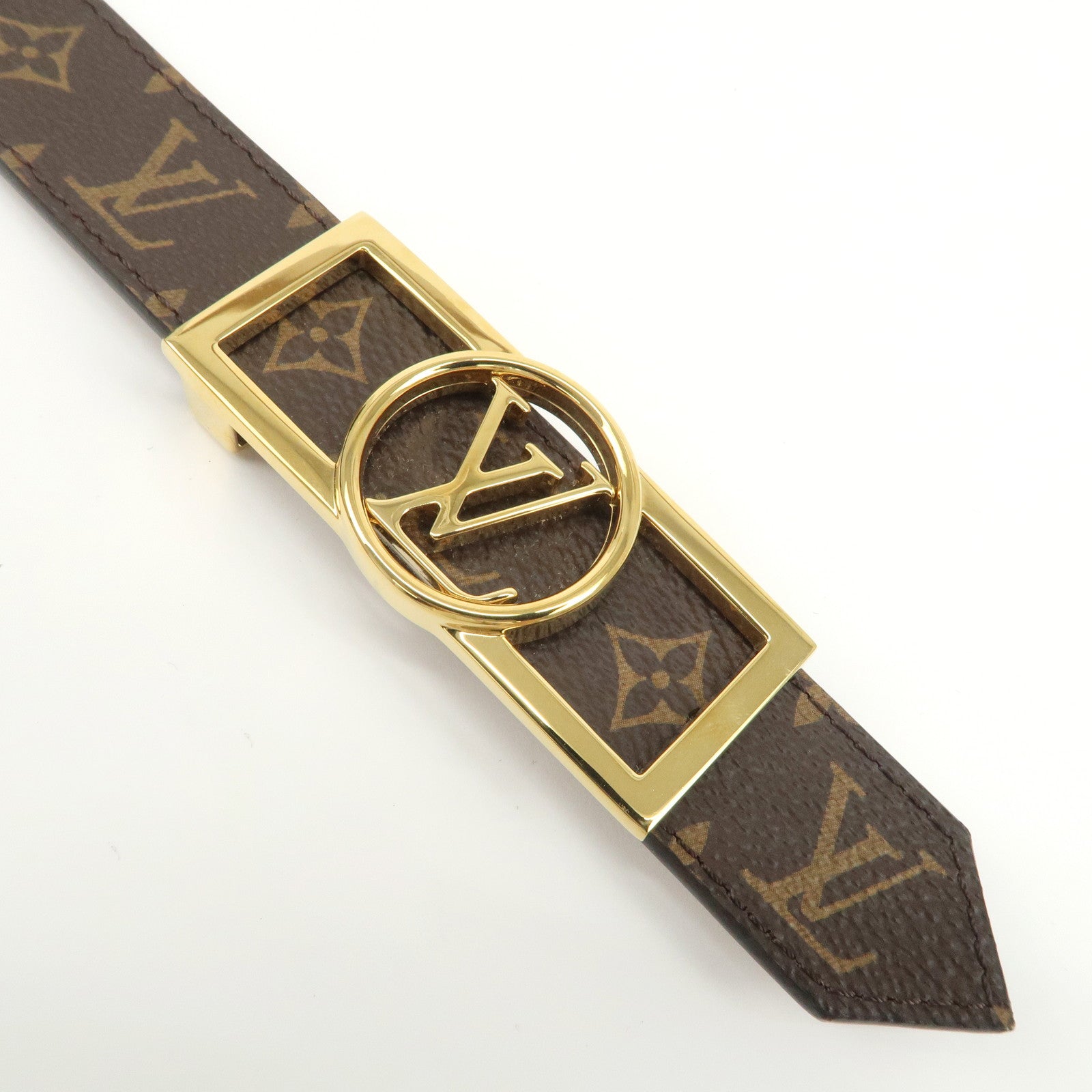 Louis Vuitton Monogram Saint Tulle Dauphine 80/32 Belt M0196 Used