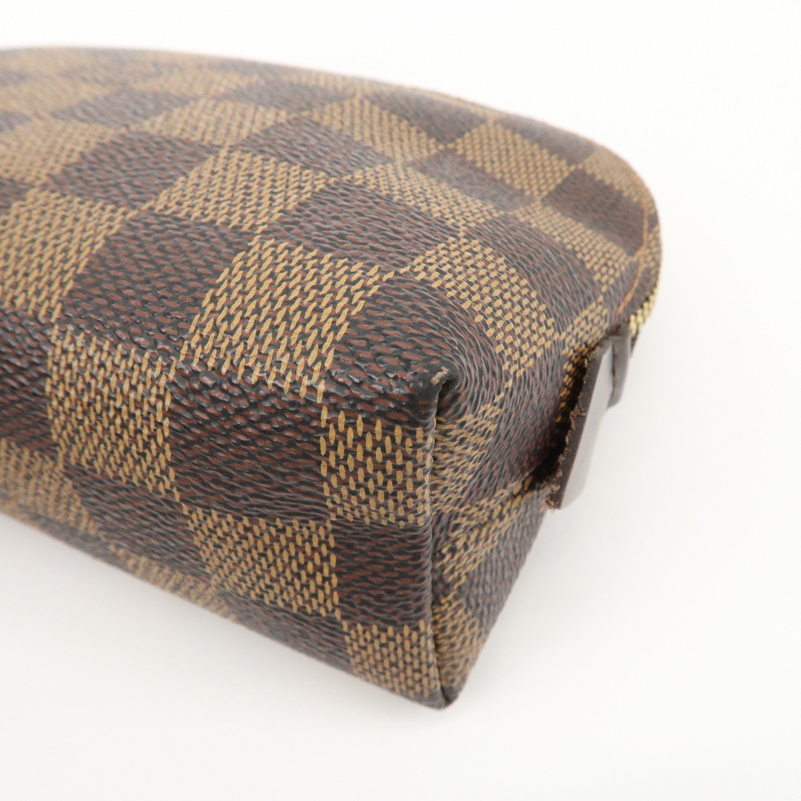 Louis Vuitton Damier Pochette Cosmetic Pouch Brown N47516 Used