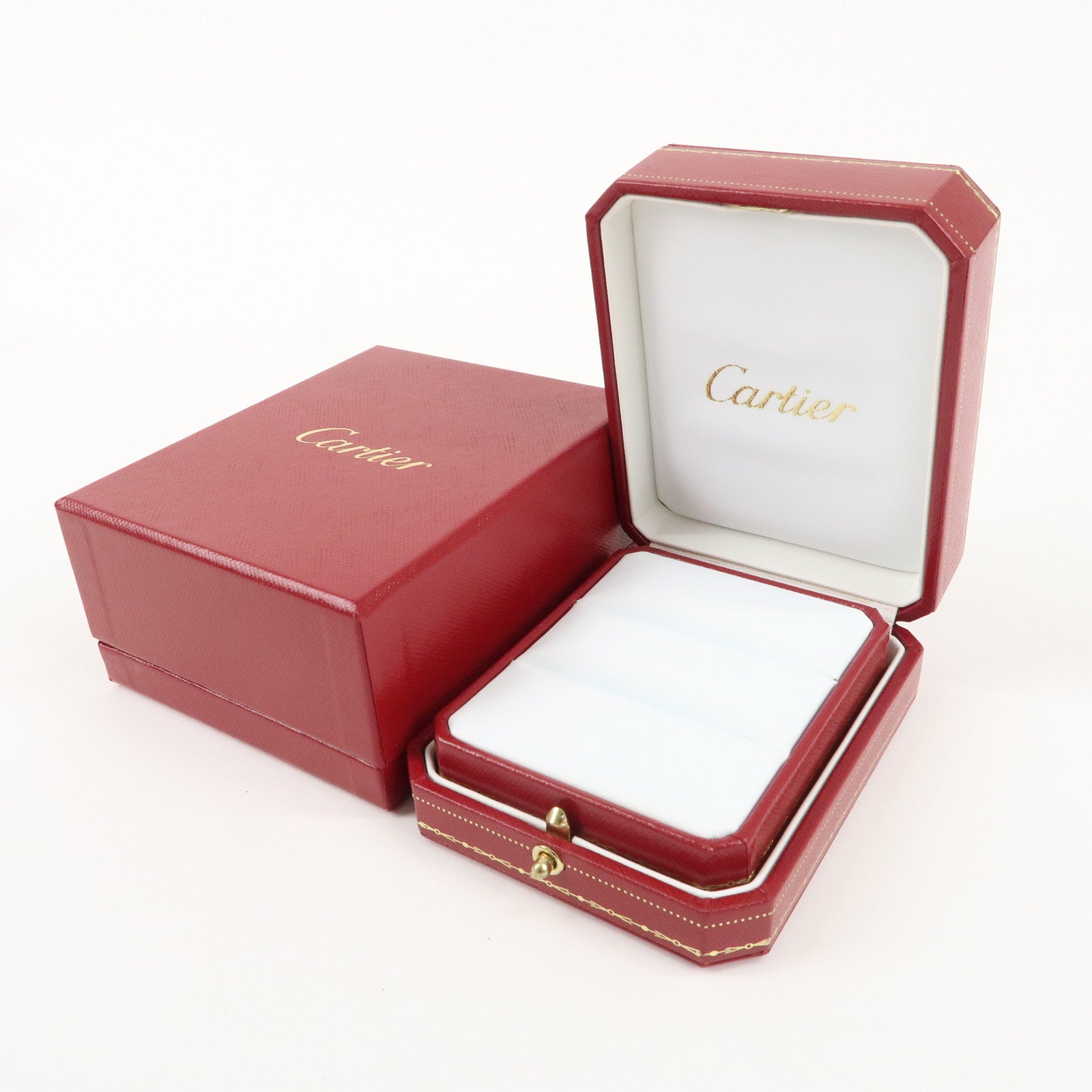 Cartier Set of 3 Pair Ring Box Display Box Jewelry Box For Ring