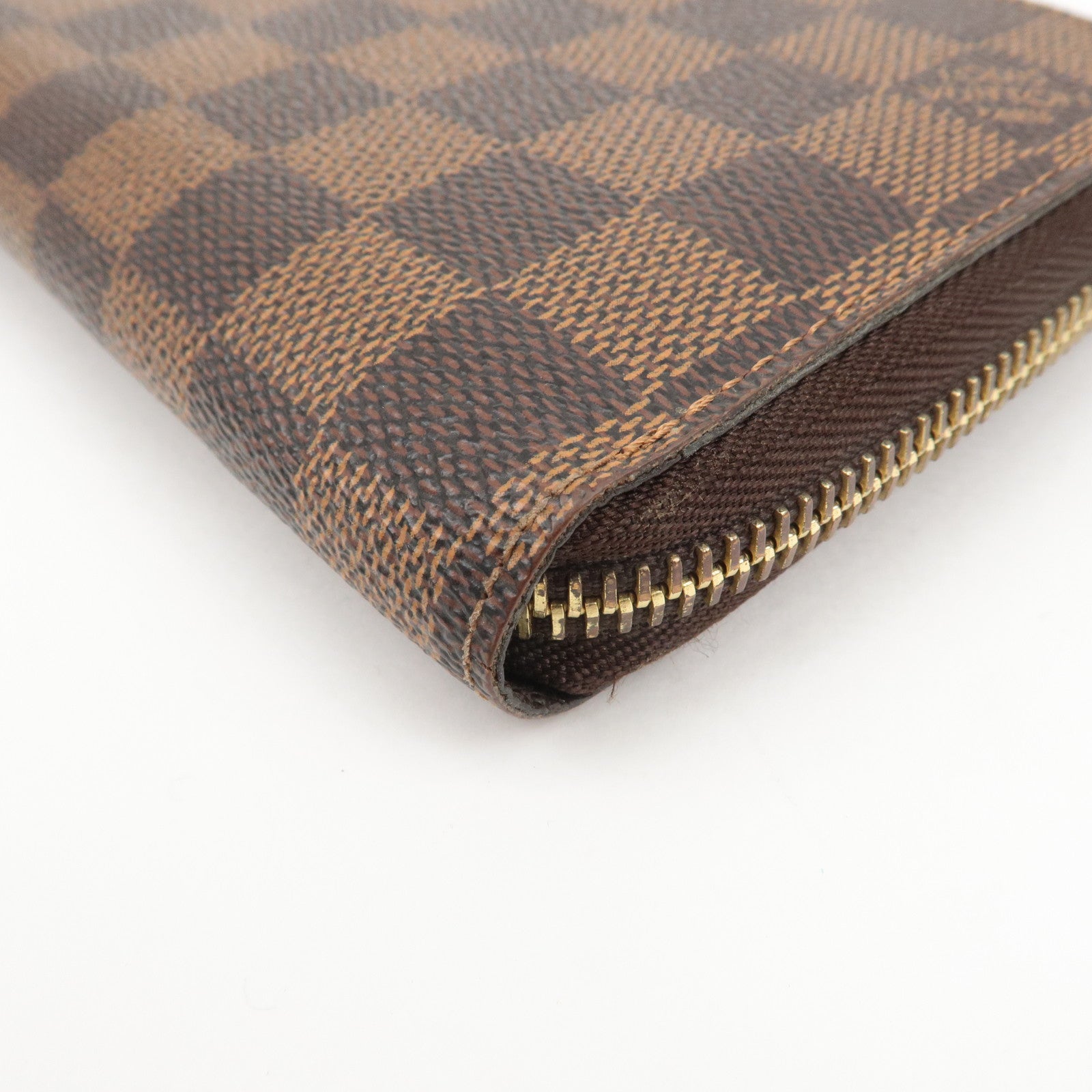 Louis Vuitton Damier Zippy Wallet Round Zip Long Wallet N60015 Used