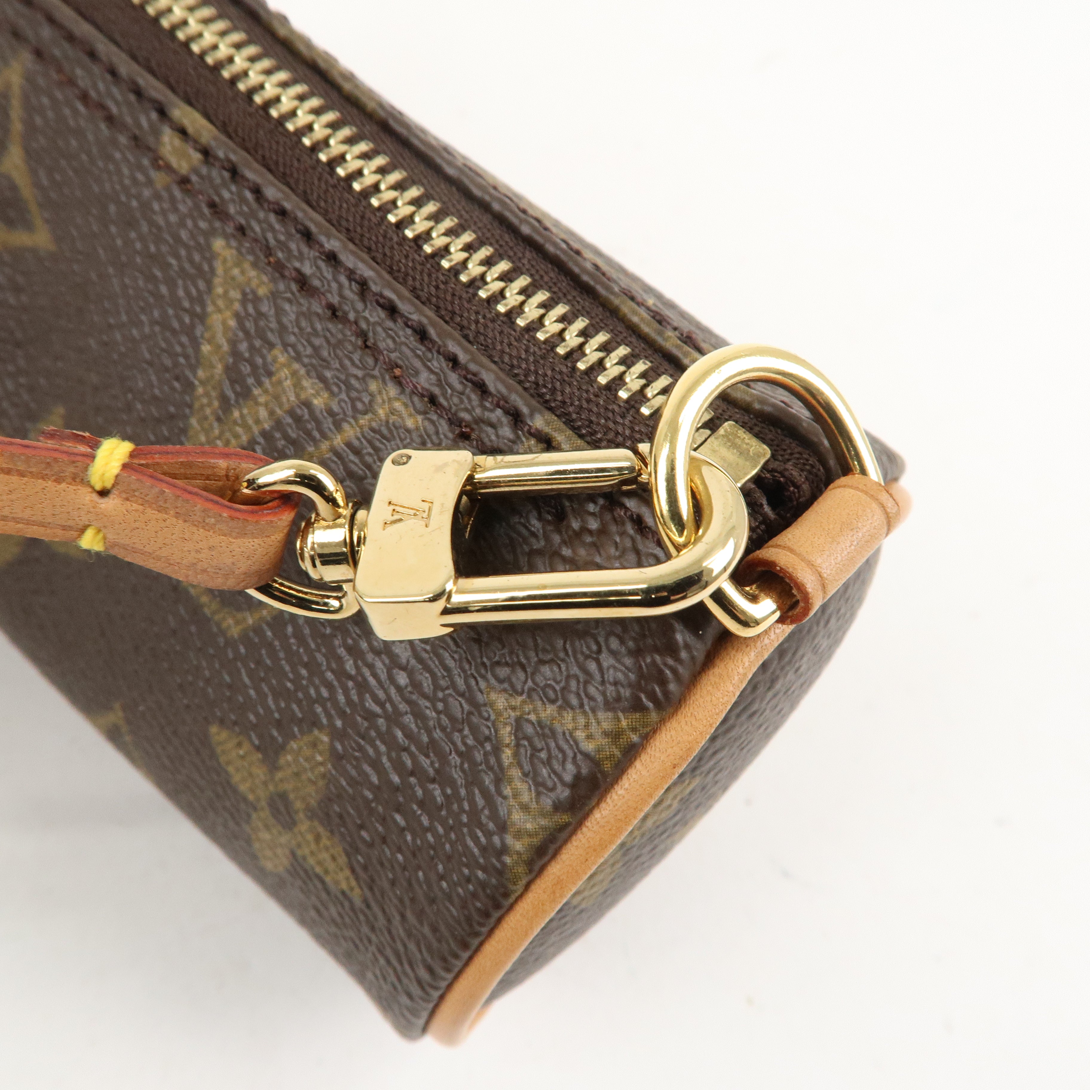 Louis Vuitton Monogram Mini Pouch for Papillon Hand Bag Brown