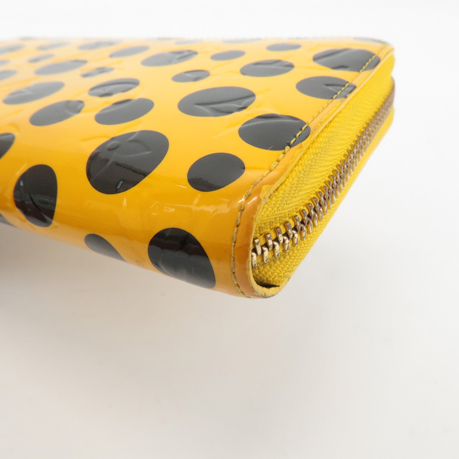 Louis Vuitton Vernis YayoiKusama Dots Infinity Zippy Wallet M91571 Used