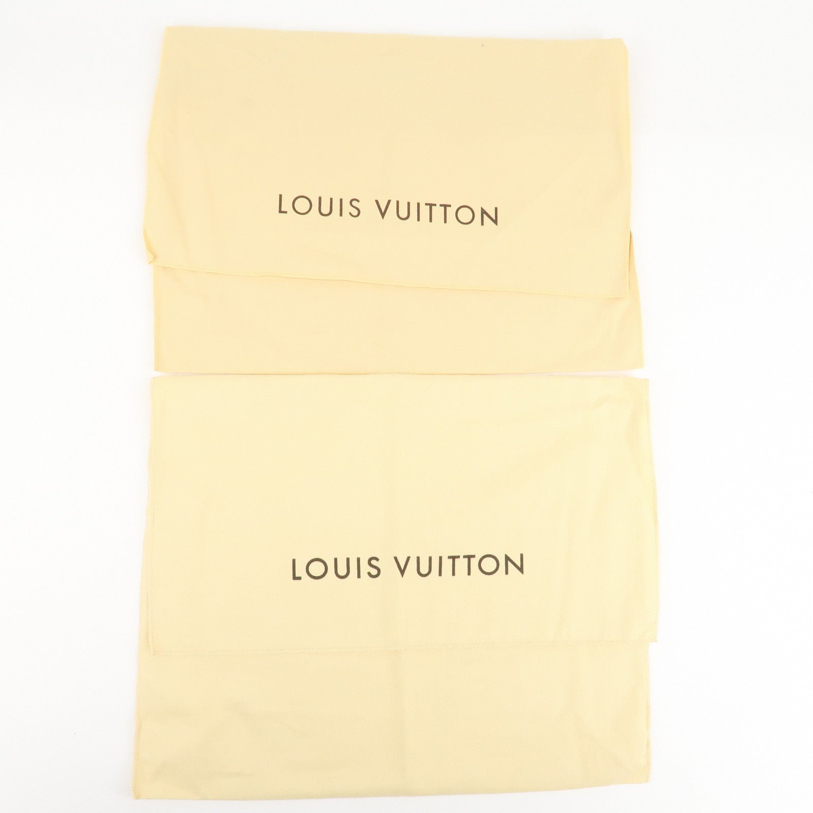 Louis Vuitton Set Of 10 Dust Bag Flap Style Beige Used