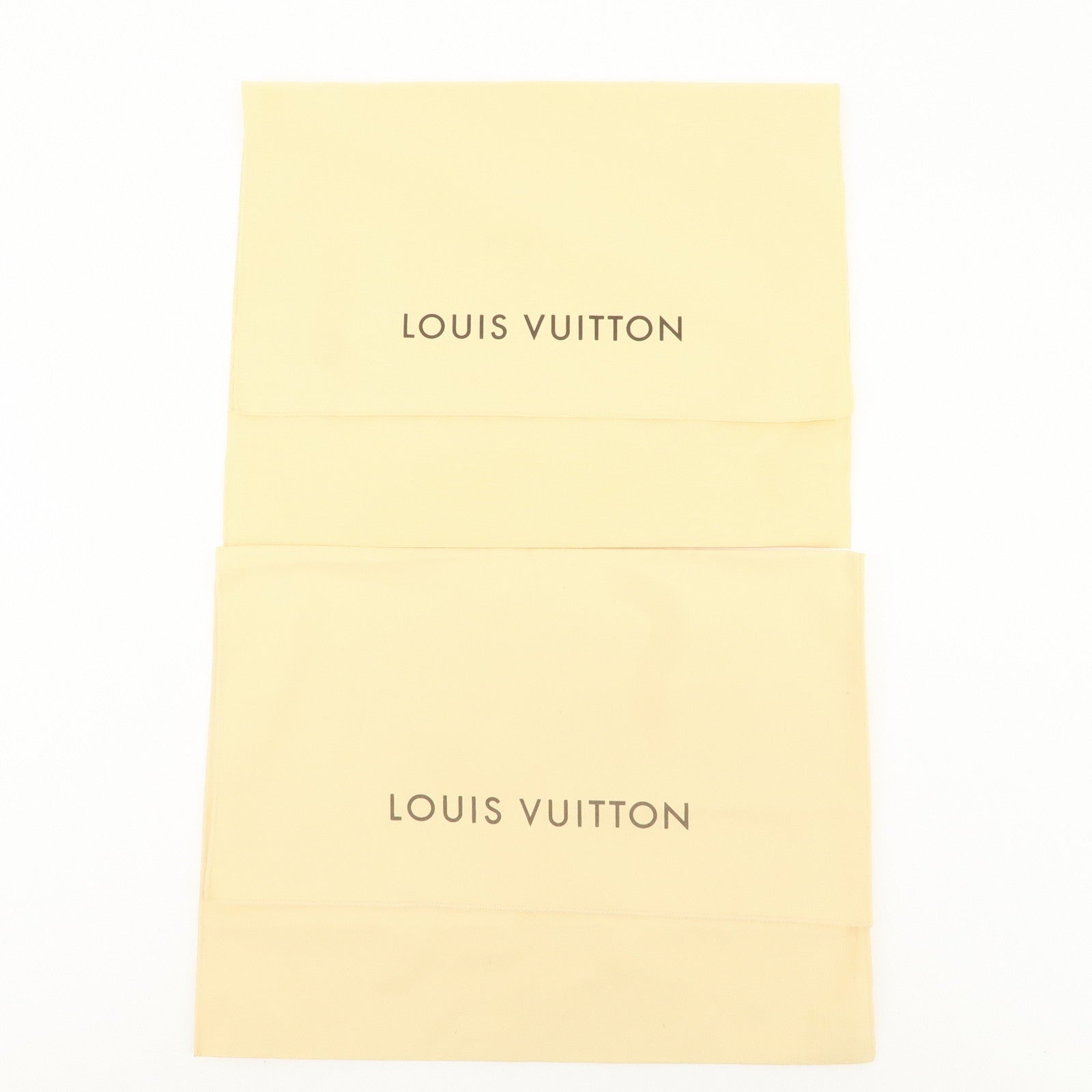 Louis Vuitton Set of 10 Dust Bag Storage Bag Flap Style Beige Used