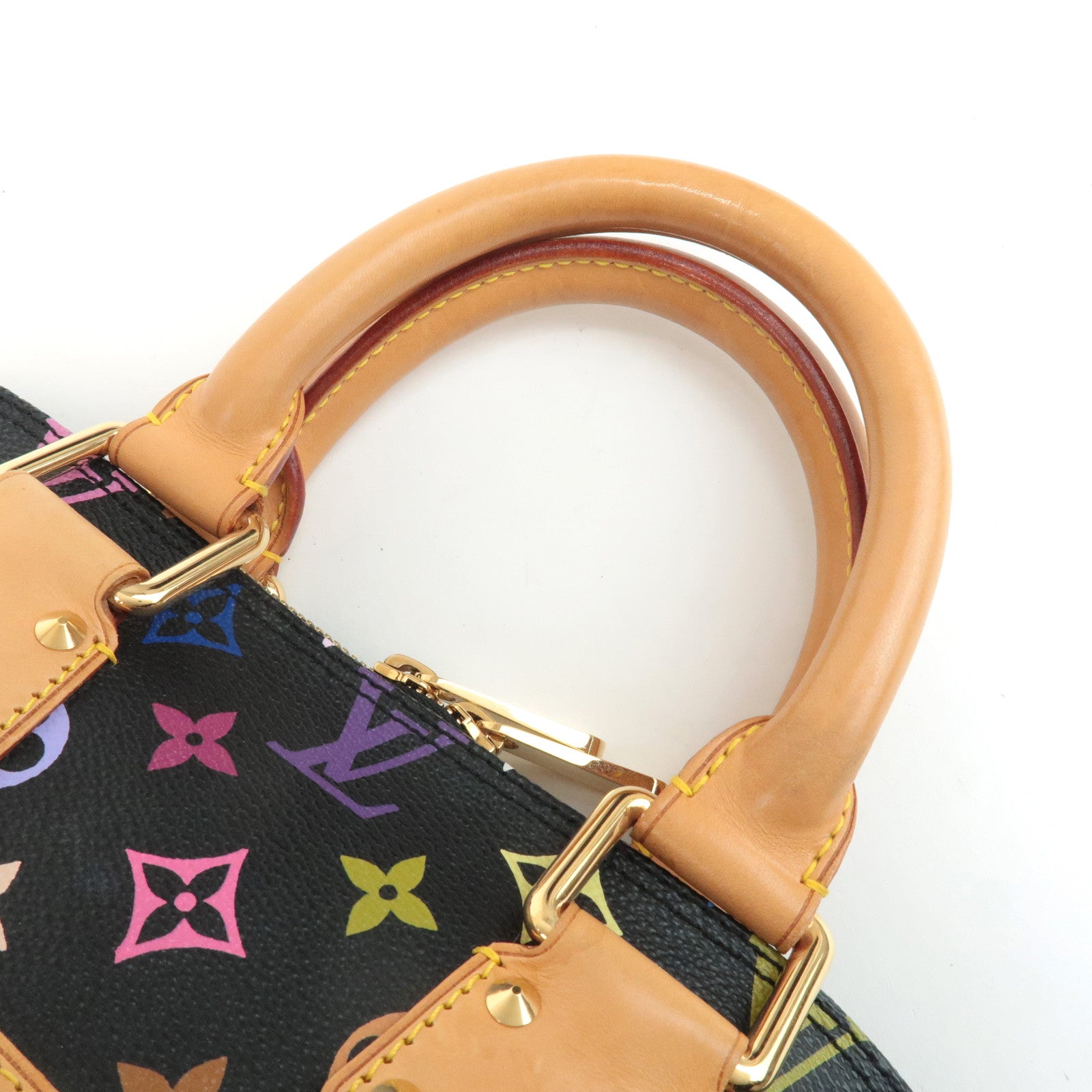 Louis Vuitton Monogram Multicolor Alma Hand Bag Noir M92646