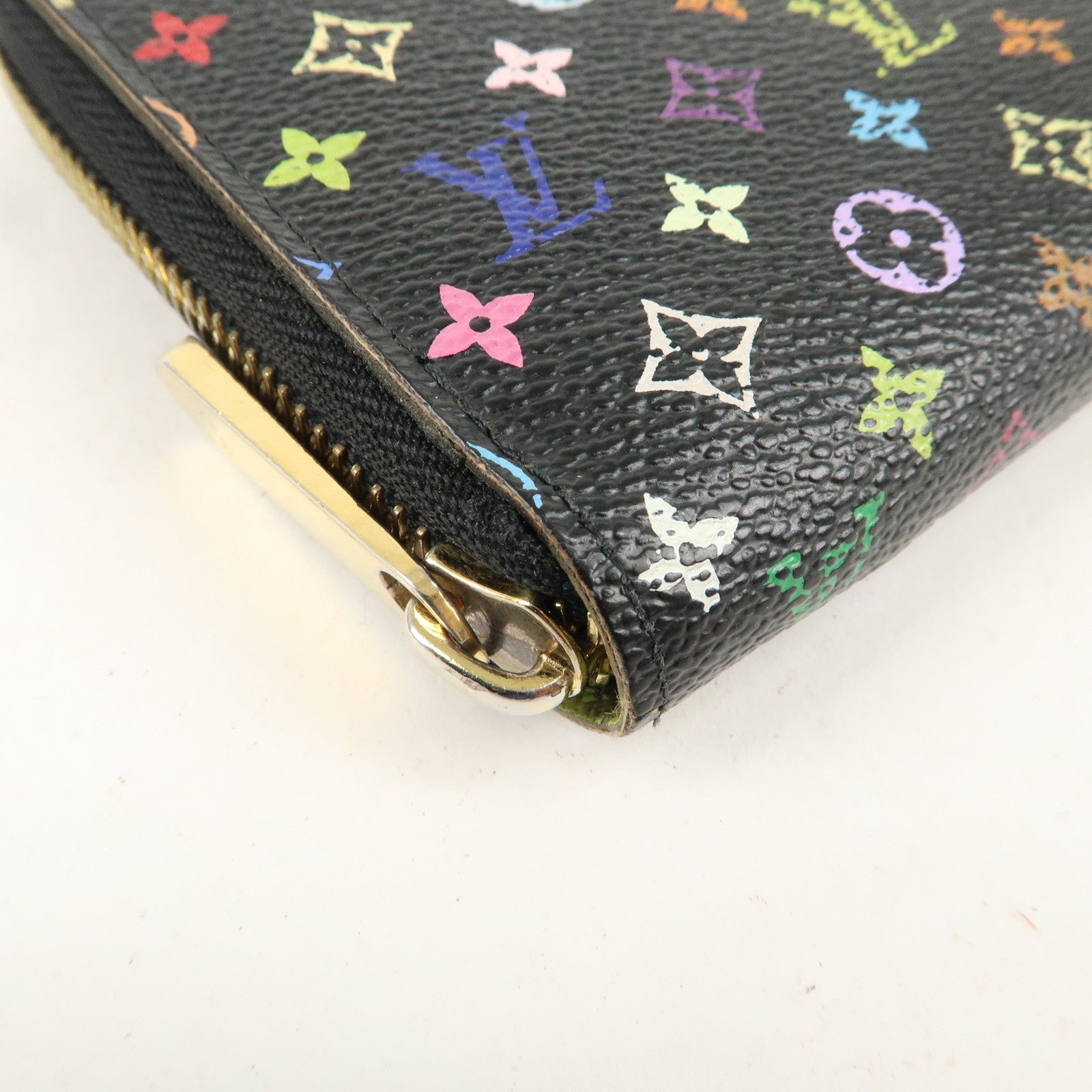 Louis Vuitton Monogram Multi Color Zippy Wallet Noir M60244