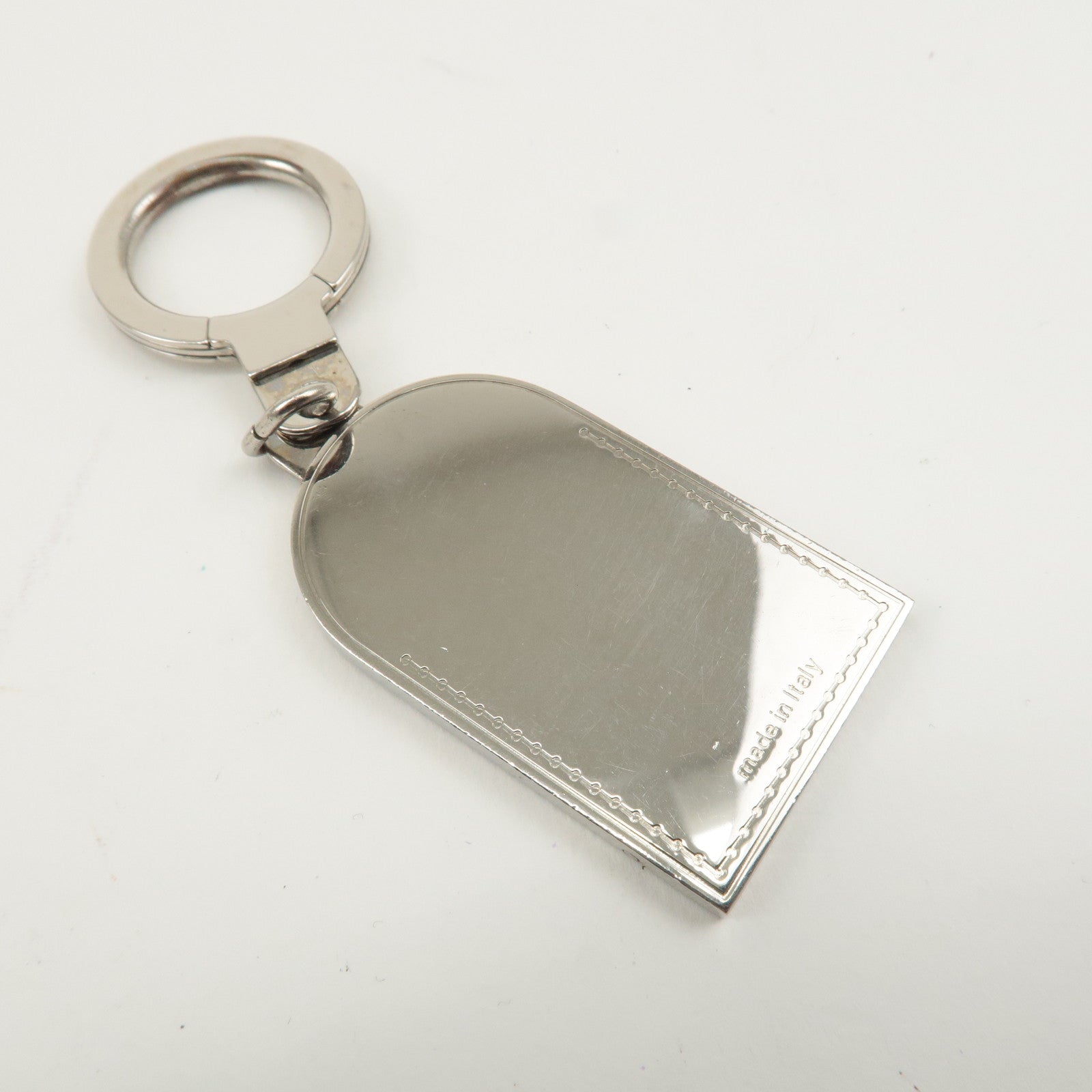 Louis Vuitton Porte Cles Porte Address Bag Charm Silver M9234P