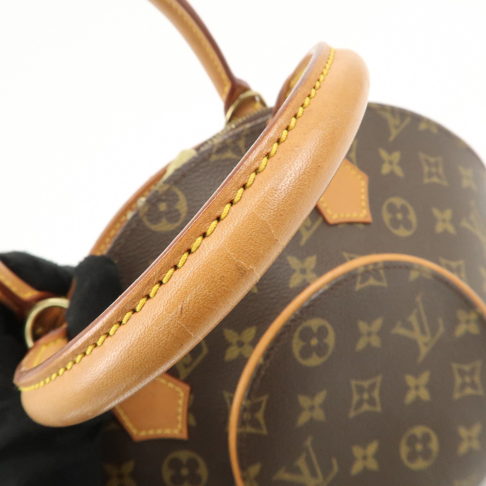 Louis Vuitton Monogram Ellipse PM Hand Bag Brown M51127 Used