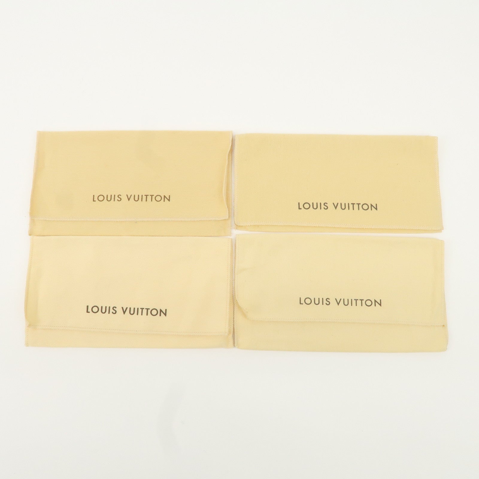 Louis Vuitton Set of 15 Dust Bag Storage Bag Beige Used