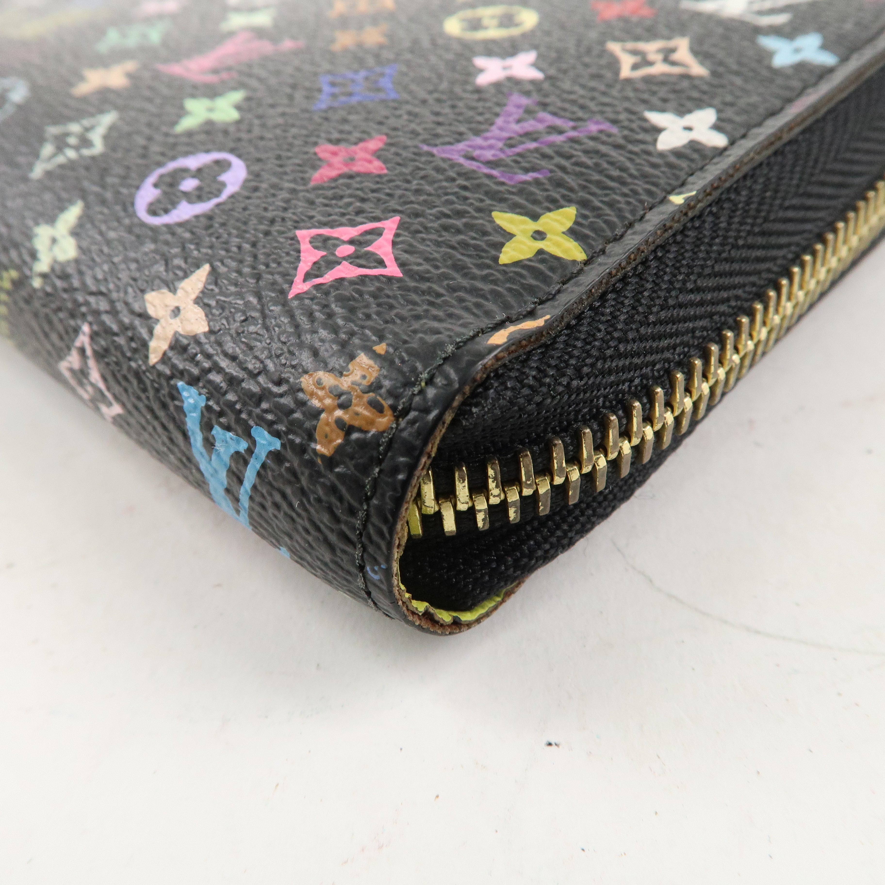 Louis Vuitton Monogram Multi Color Zippy Wallet Noir M60244