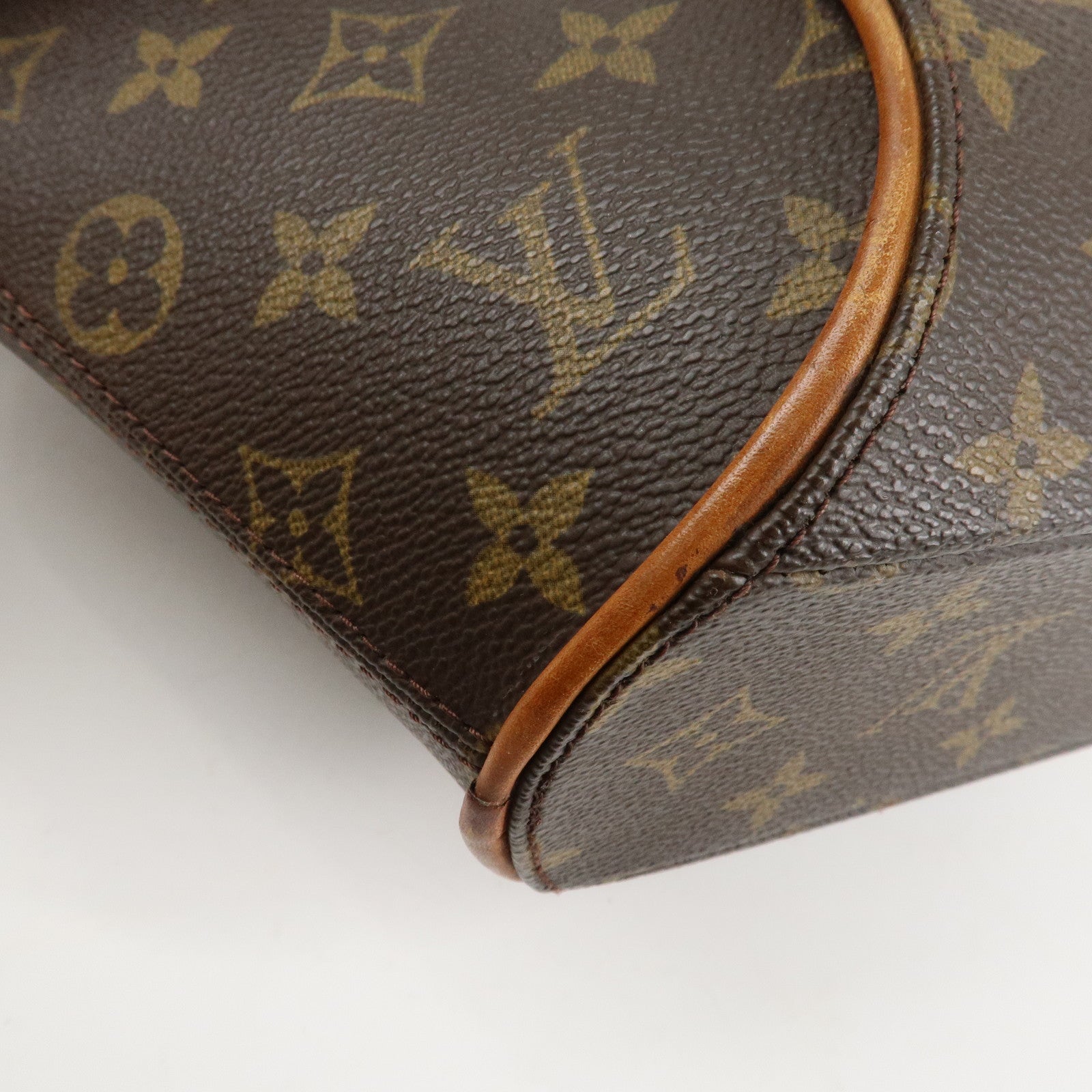 Louis Vuitton Monogram Ellipse PM Hand Bag Brown M51127 Used