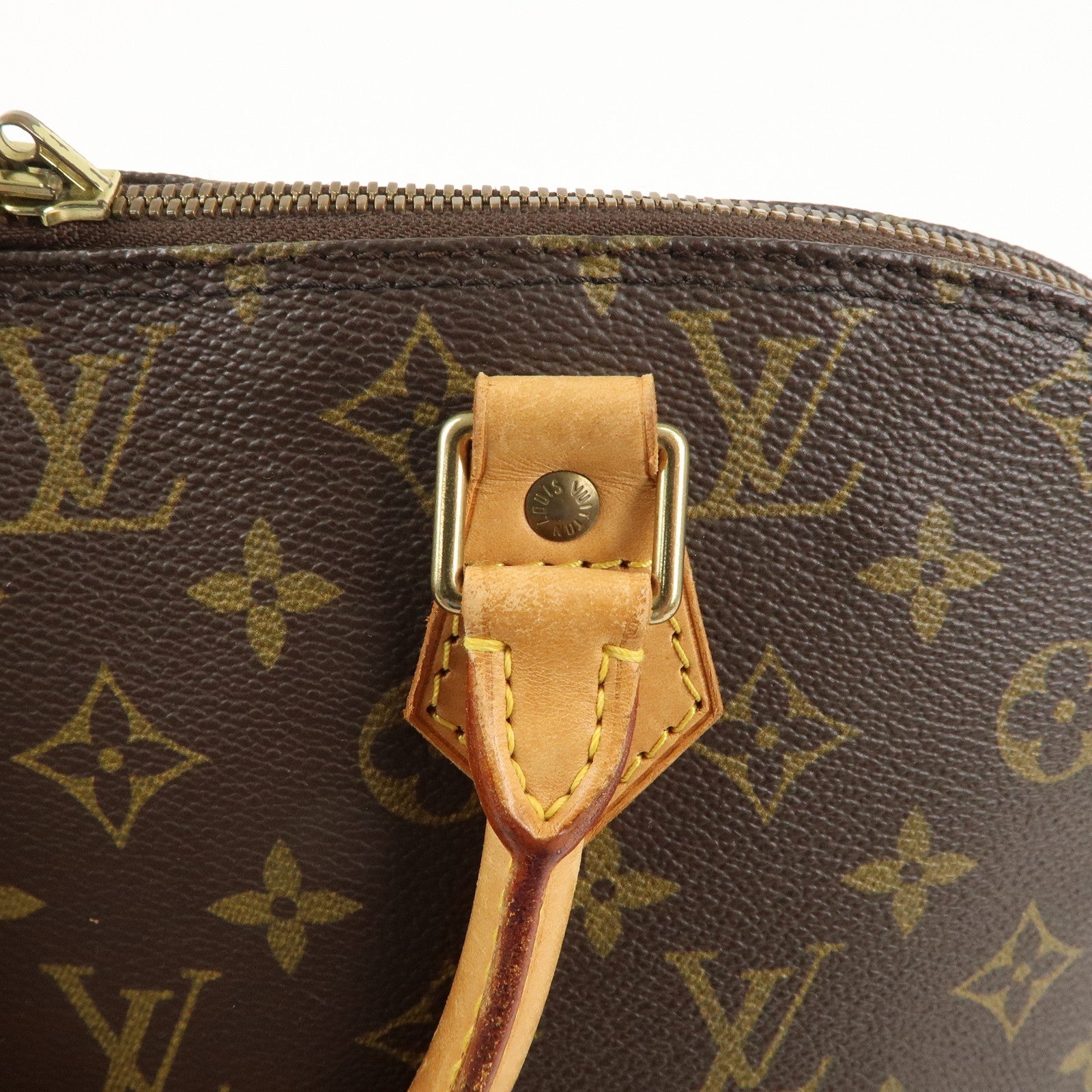 Louis Vuitton Monogram Alma Hand Bag Brown M51130