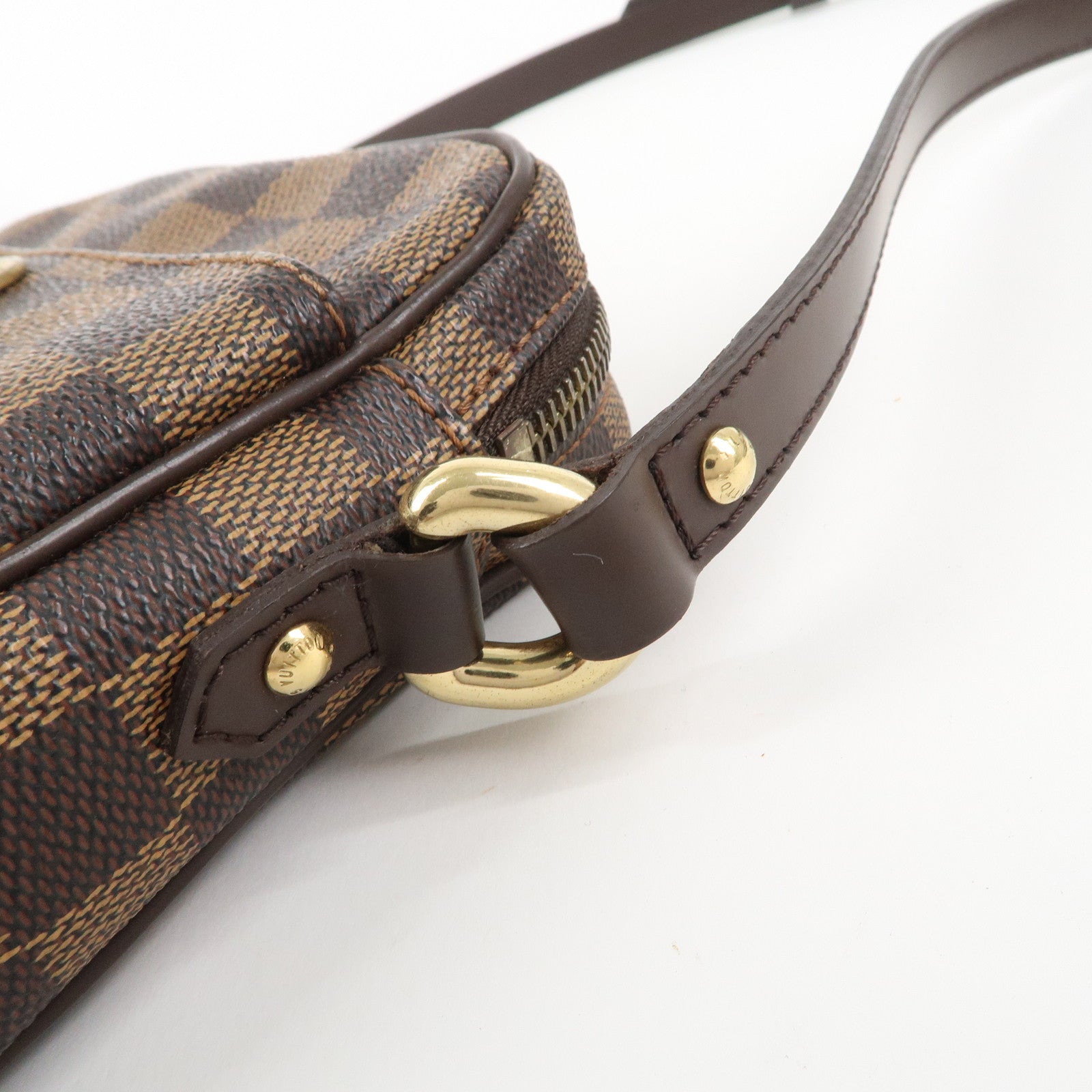 Louis Vuitton Damier Rift Shoulder Bag Brown N60009