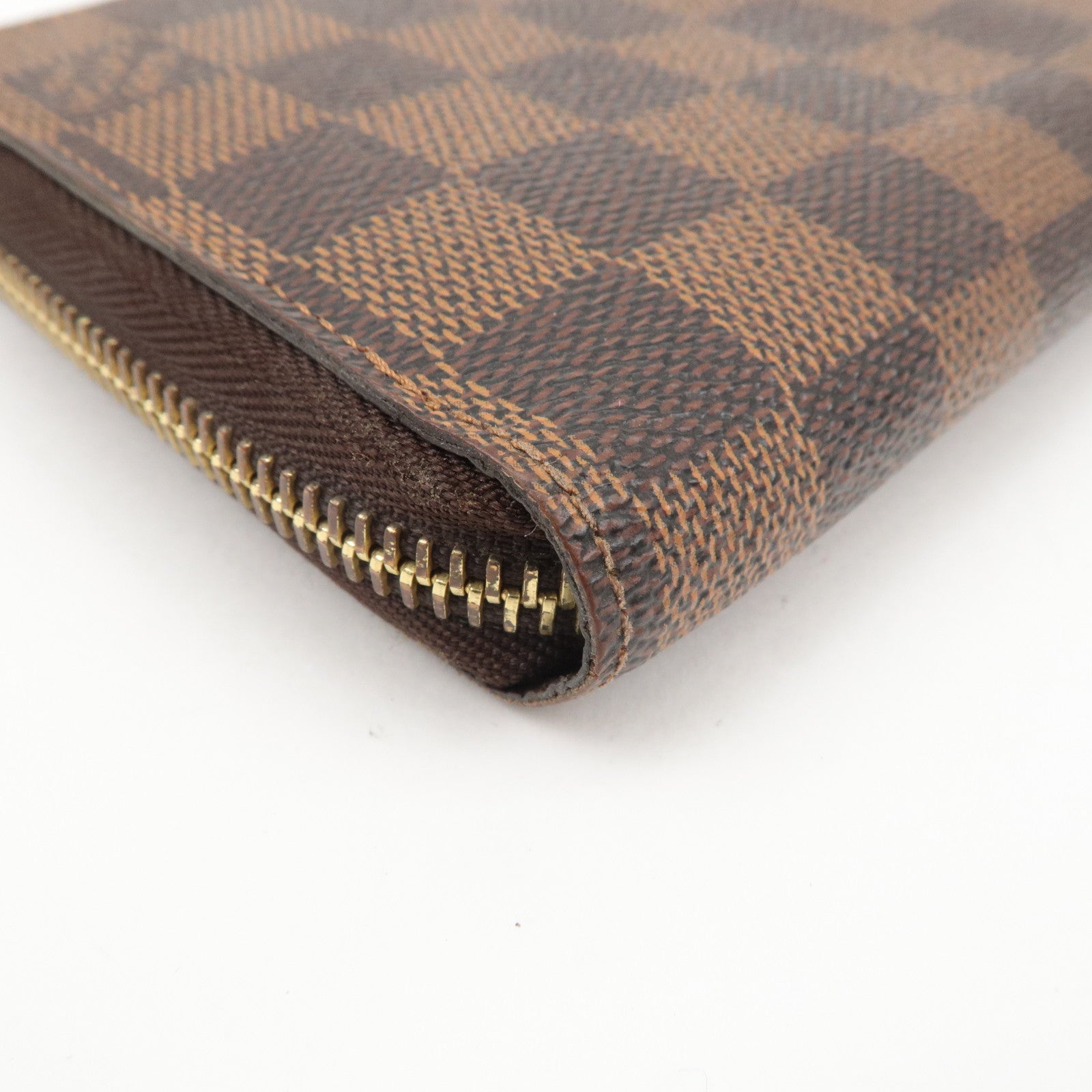 Louis Vuitton Damier Zippy Wallet Round Zip Long Wallet N60015 Used