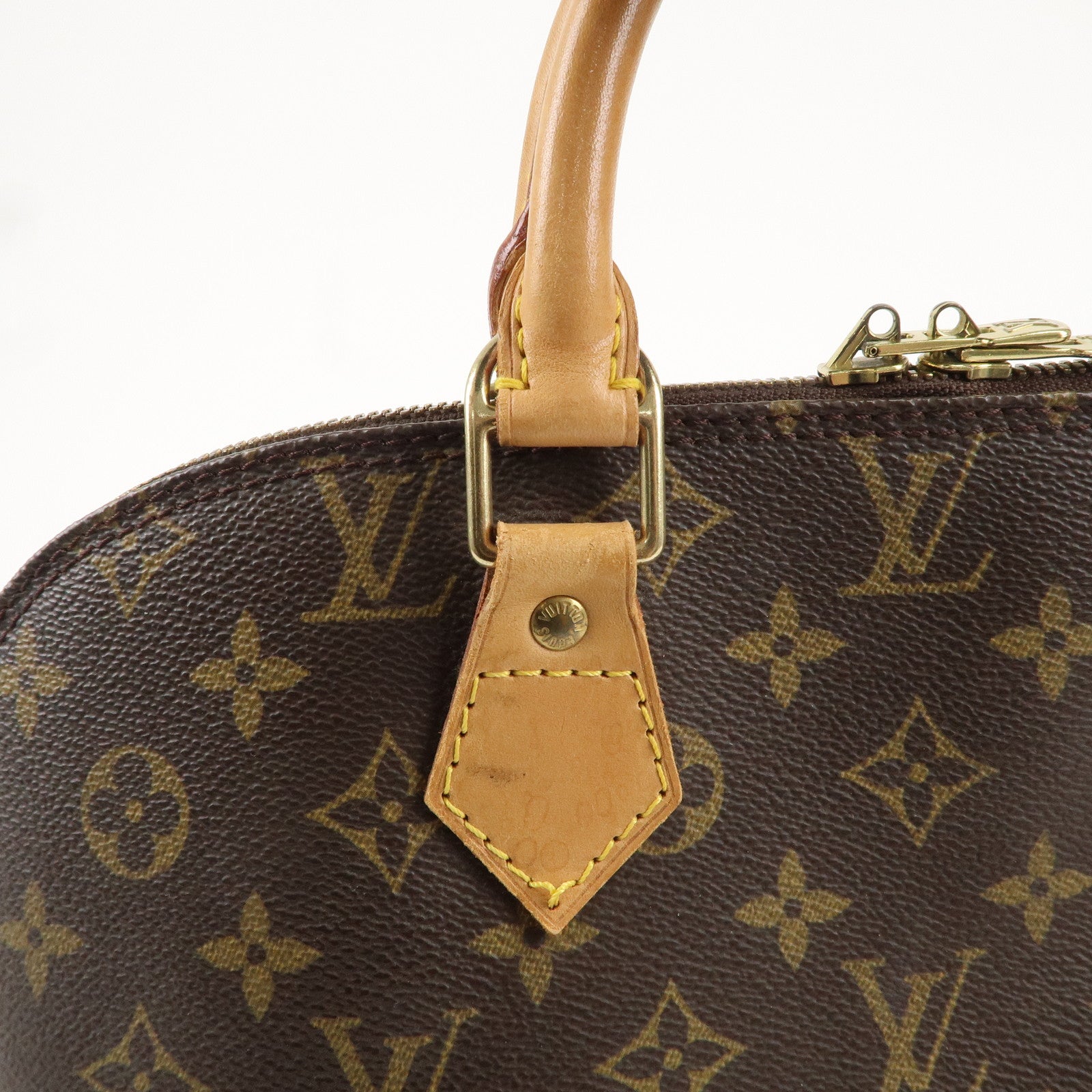 Louis Vuitton Monogram Alma Hand Bag Brown M51130