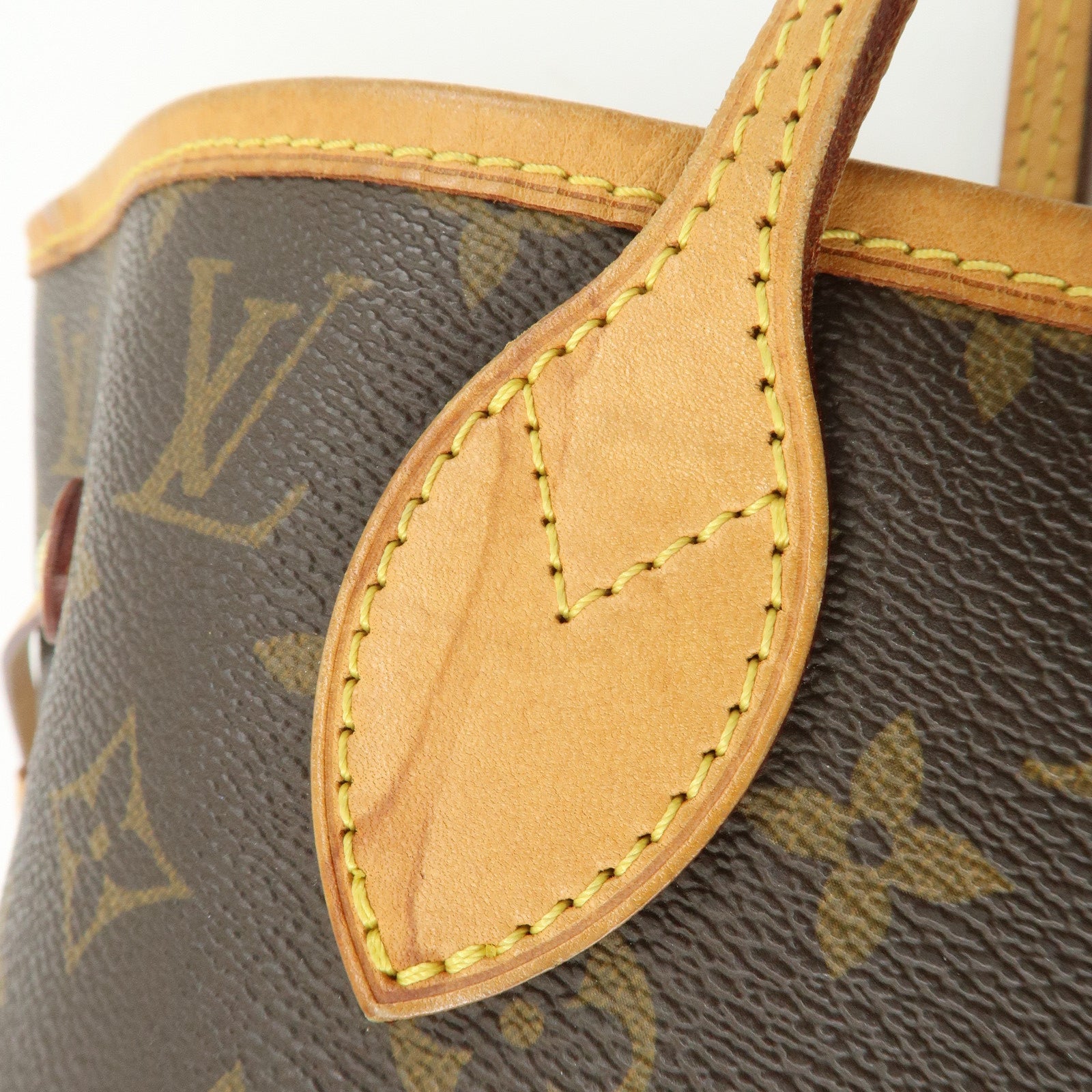 Louis Vuitton Monogram Neverfull MM Tote Bag Brown M40156 Used