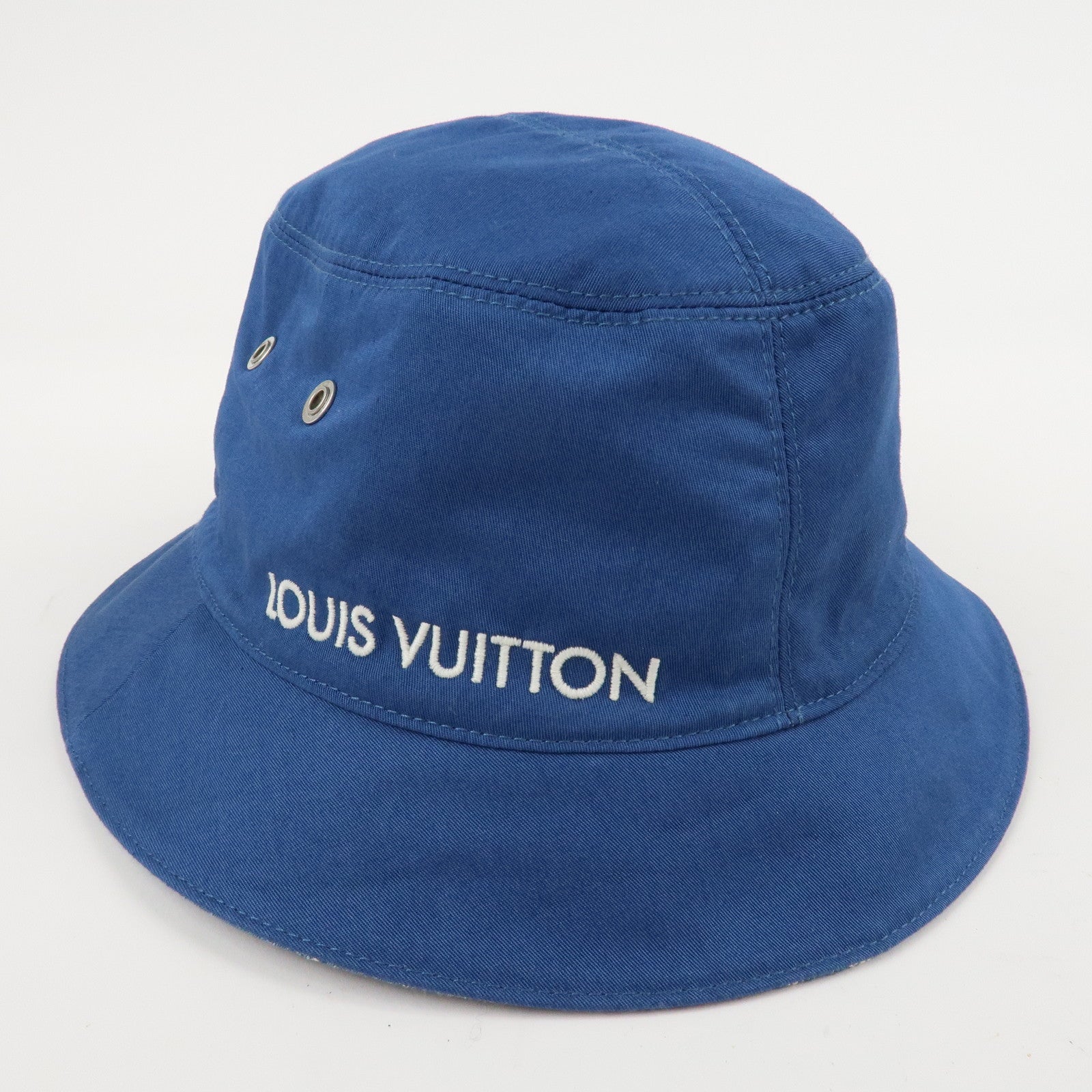 Louis Vuitton Monogram Denim Bucket Hat Essential 58 M78772 Used