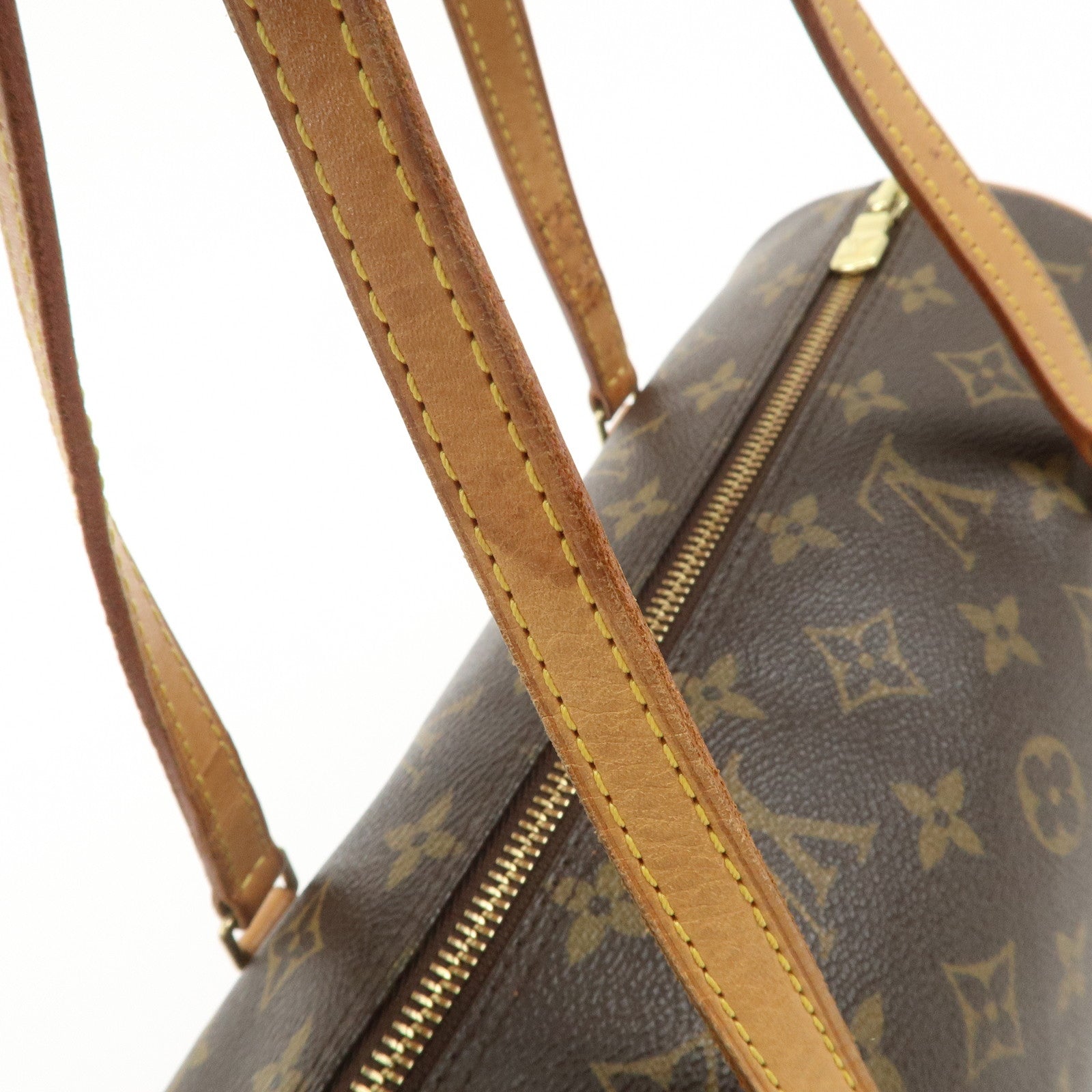 Louis Vuitton Monogram Papillon 30 Hand Bag Ney Style Brown M51385 Used